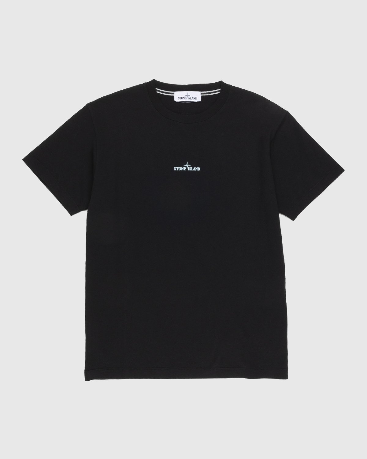 Stone Island - 2NS94 Garment-Dyed Tricromia Three T-Shirt Black - Clothing - Black - Image 2