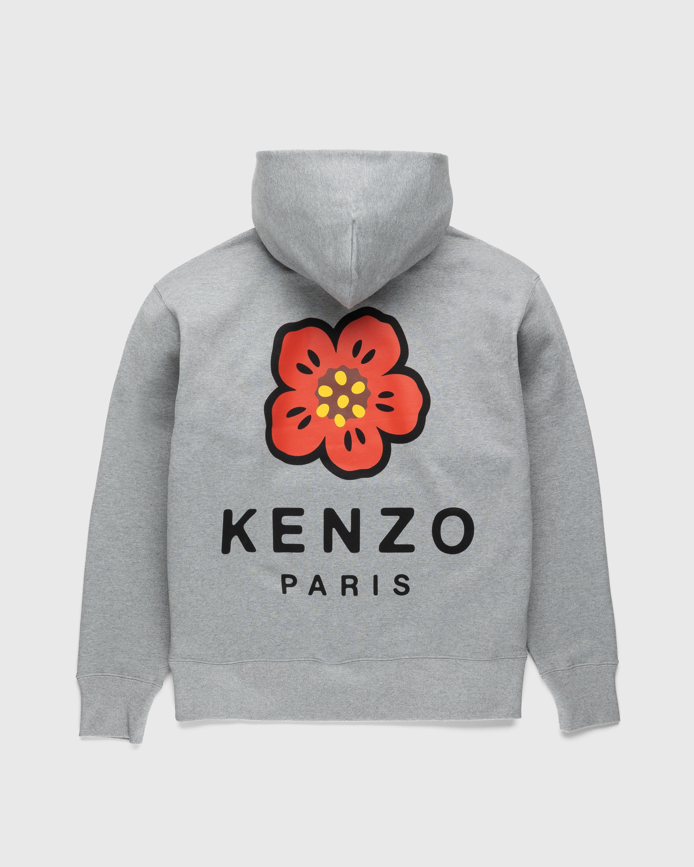 Kenzo - Boke Flower Hoodie Pearl Grey - Clothing - Grey - Image 2