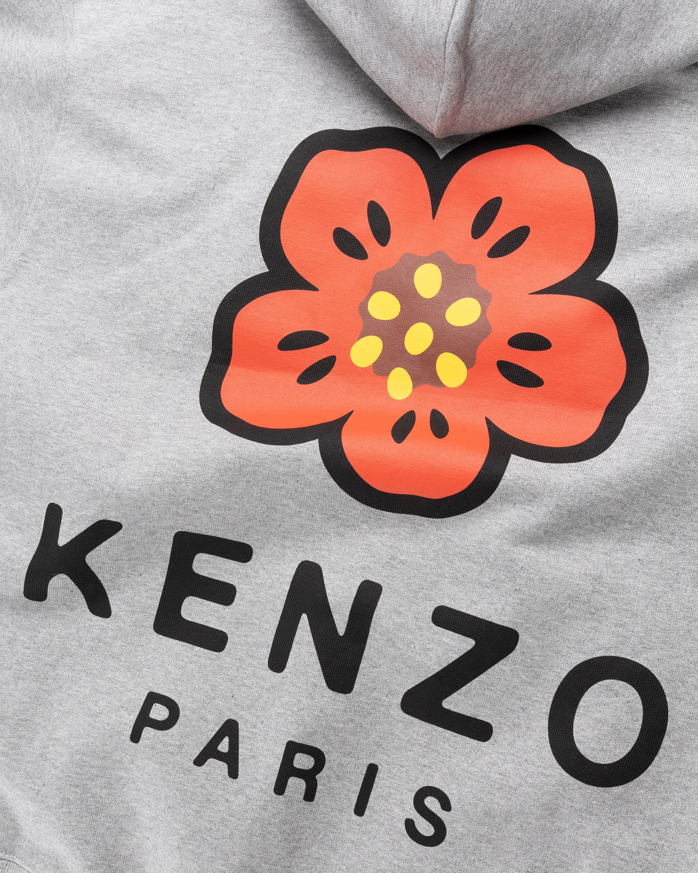 Kenzo - Boke Flower Hoodie Pearl Grey - Clothing - Grey - Image 7