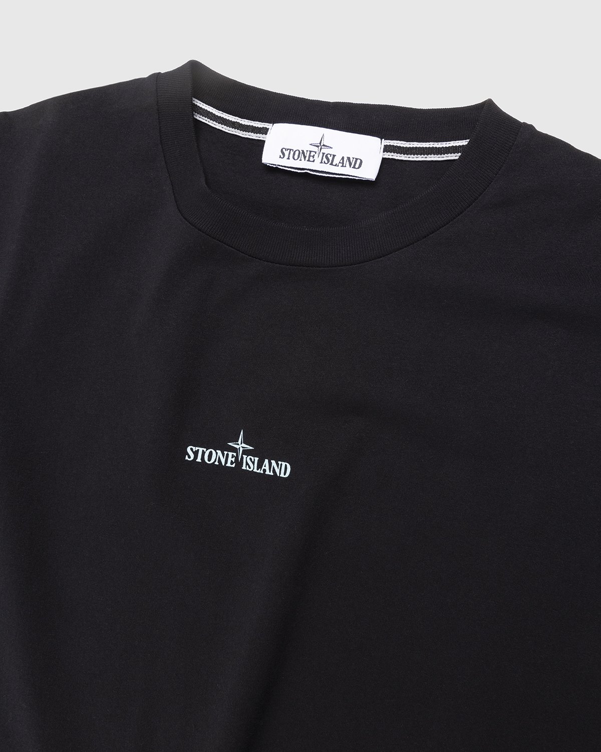 Stone Island - 2NS94 Garment-Dyed Tricromia Three T-Shirt Black - Clothing - Black - Image 3