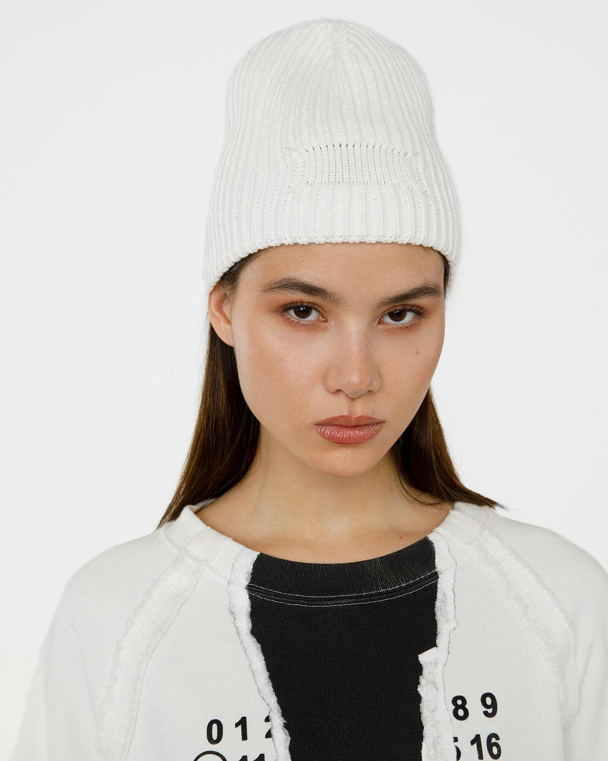 Maison Margiela - Beanie White - Accessories - Beige - Image 4