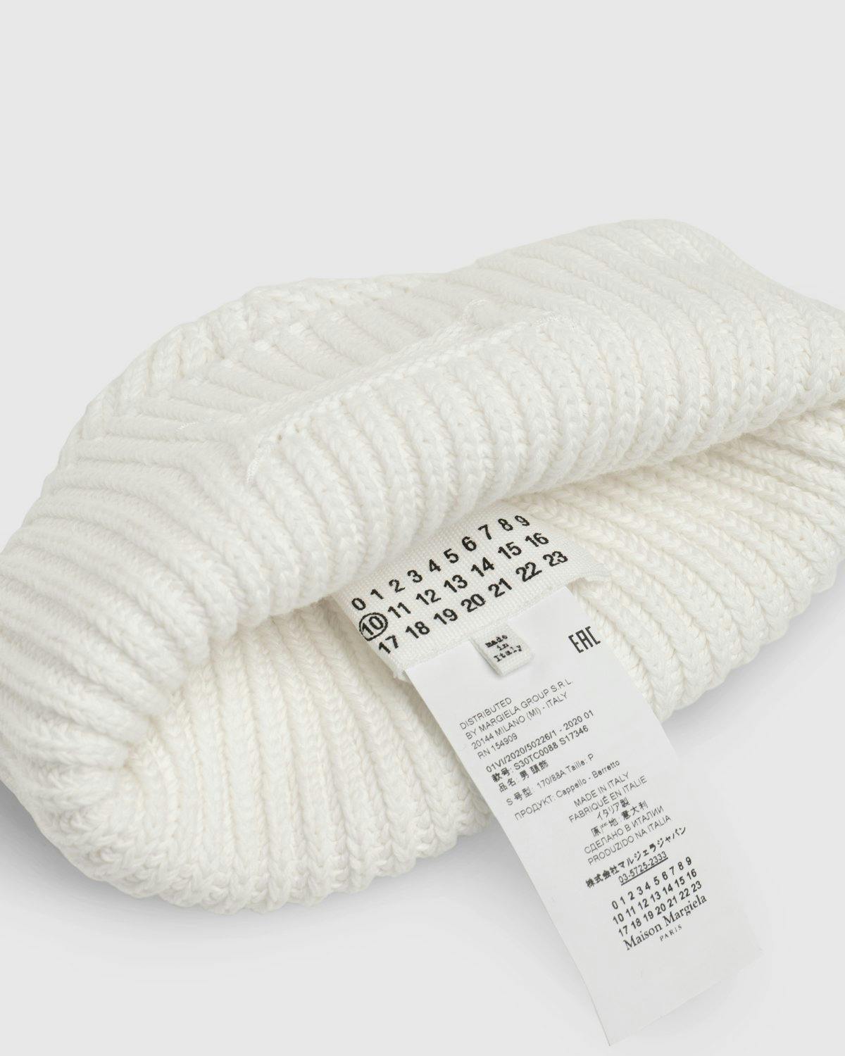 Maison Margiela - Beanie White - Accessories - Beige - Image 5