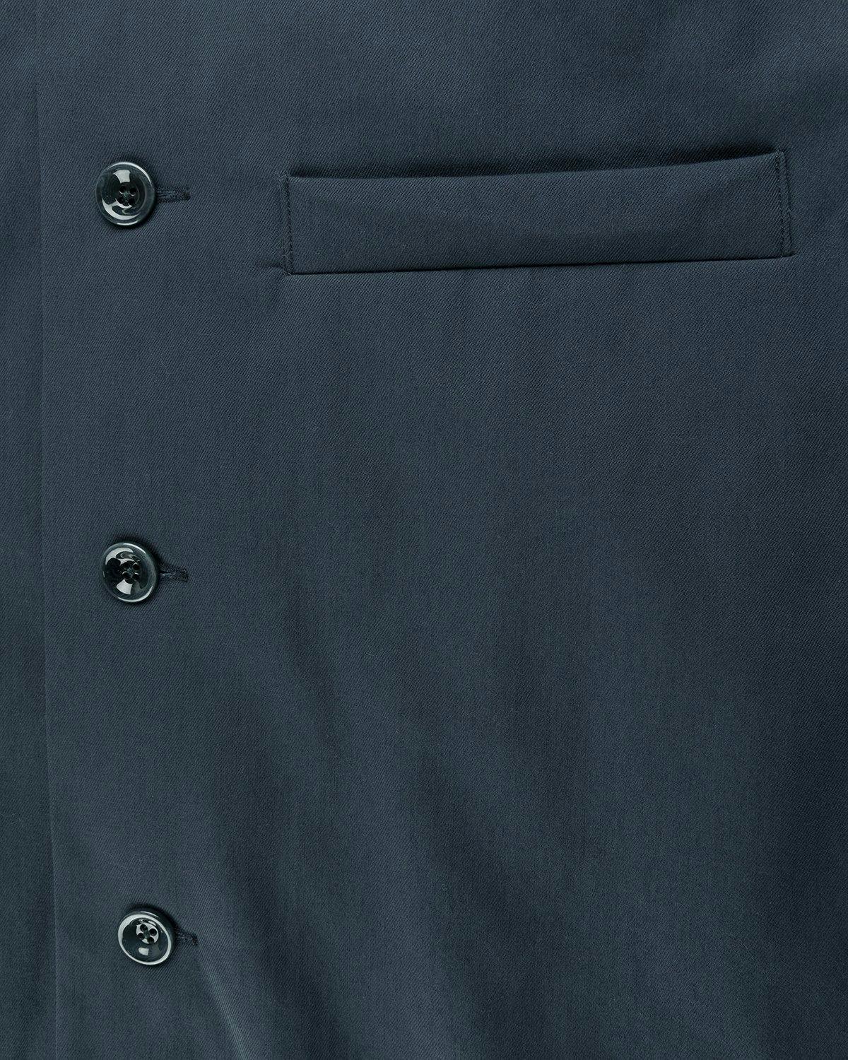 Lemaire - Wadded Brushed Overshirt Vulcan Blue - Clothing - Blue - Image 5