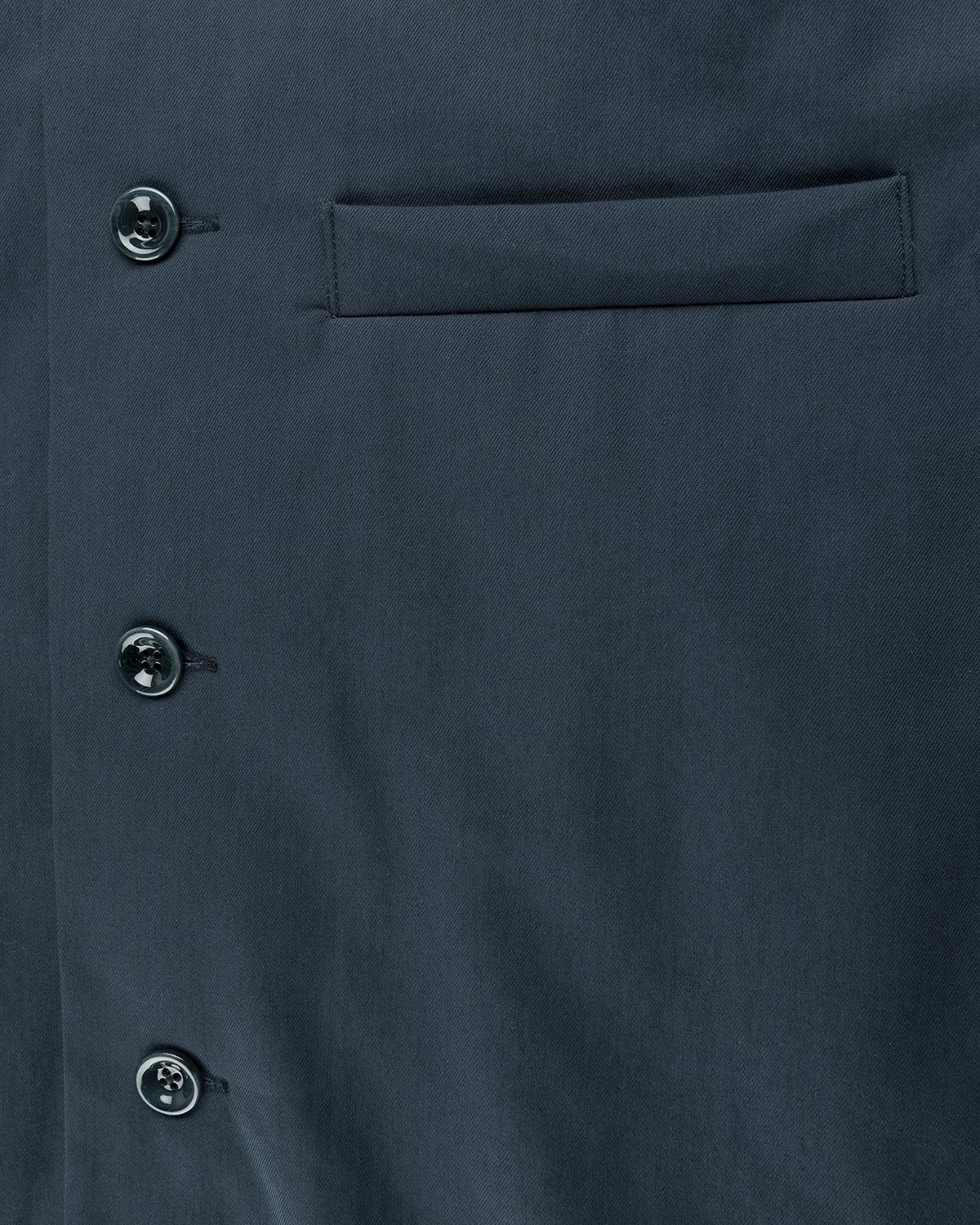 Lemaire - Wadded Brushed Overshirt Vulcan Blue - Clothing - Blue - Image 5