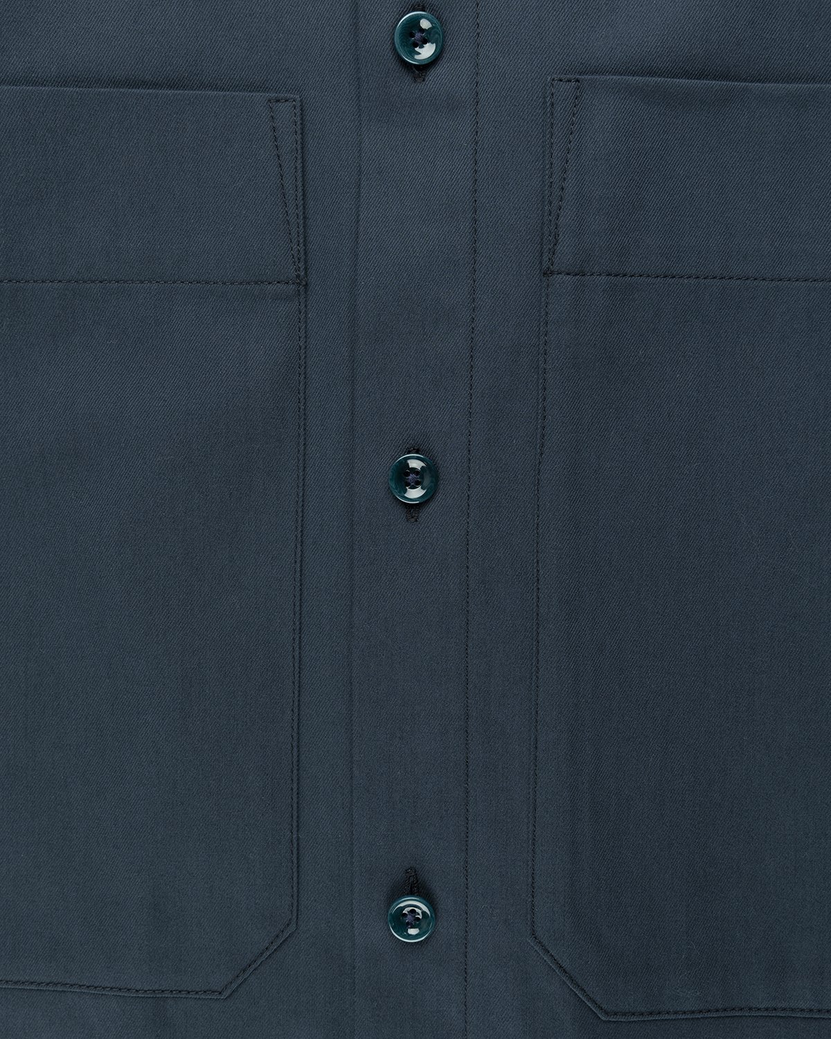 Lemaire - Wadded Brushed Overshirt Vulcan Blue - Clothing - Blue - Image 4