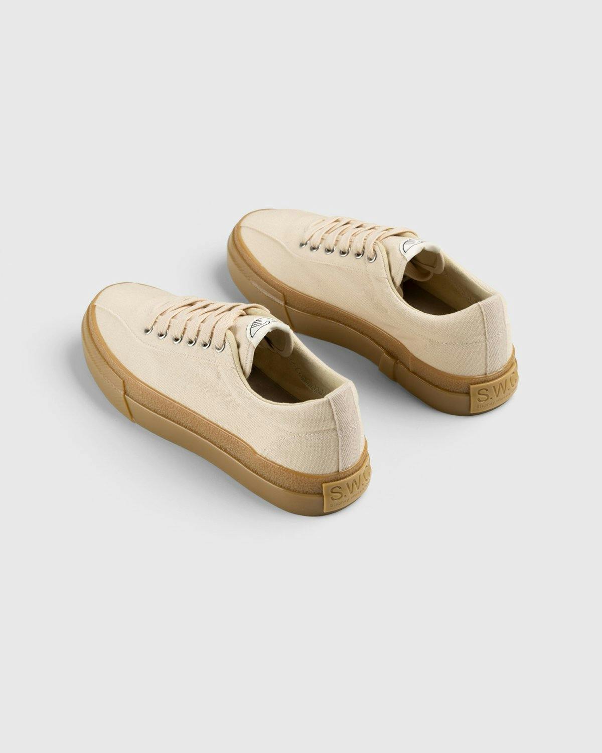 Stepney Workers Club - Dellow Canvas Ecru Gum - Footwear - Beige - Image 4