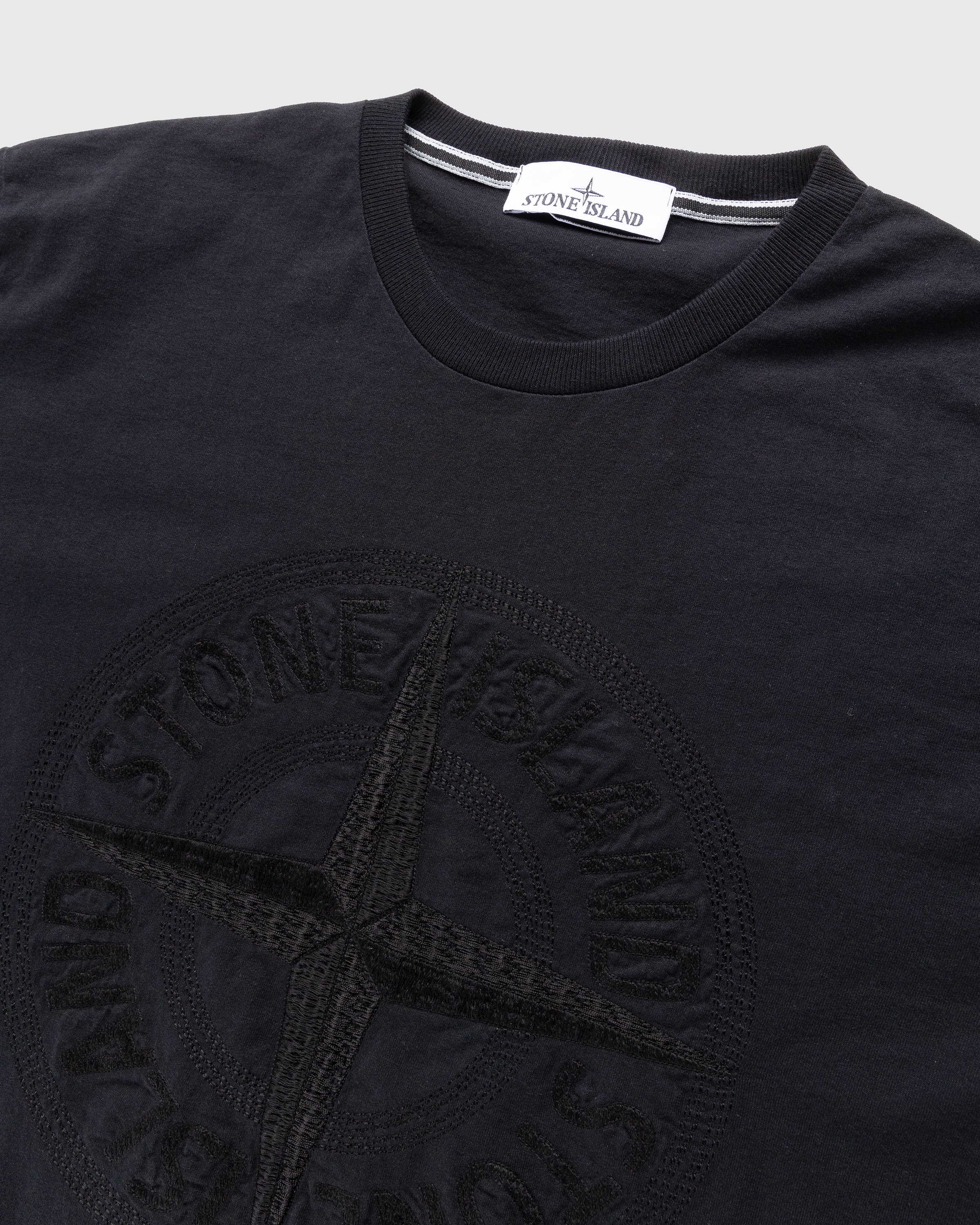 Stone Island - Compass Logo T-Shirt Black - Clothing - Black - Image 4