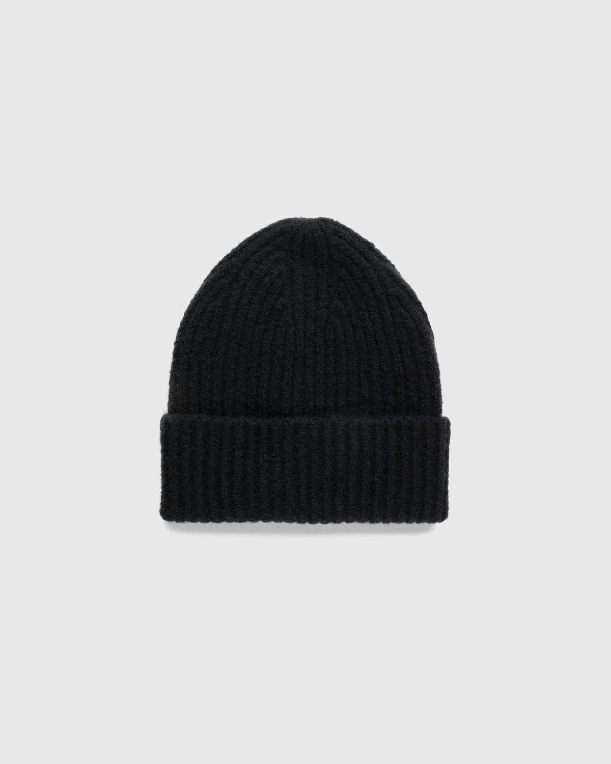 Acne Studios - Ribbed Wool Beanie Black - Accessories - Black - Image 2