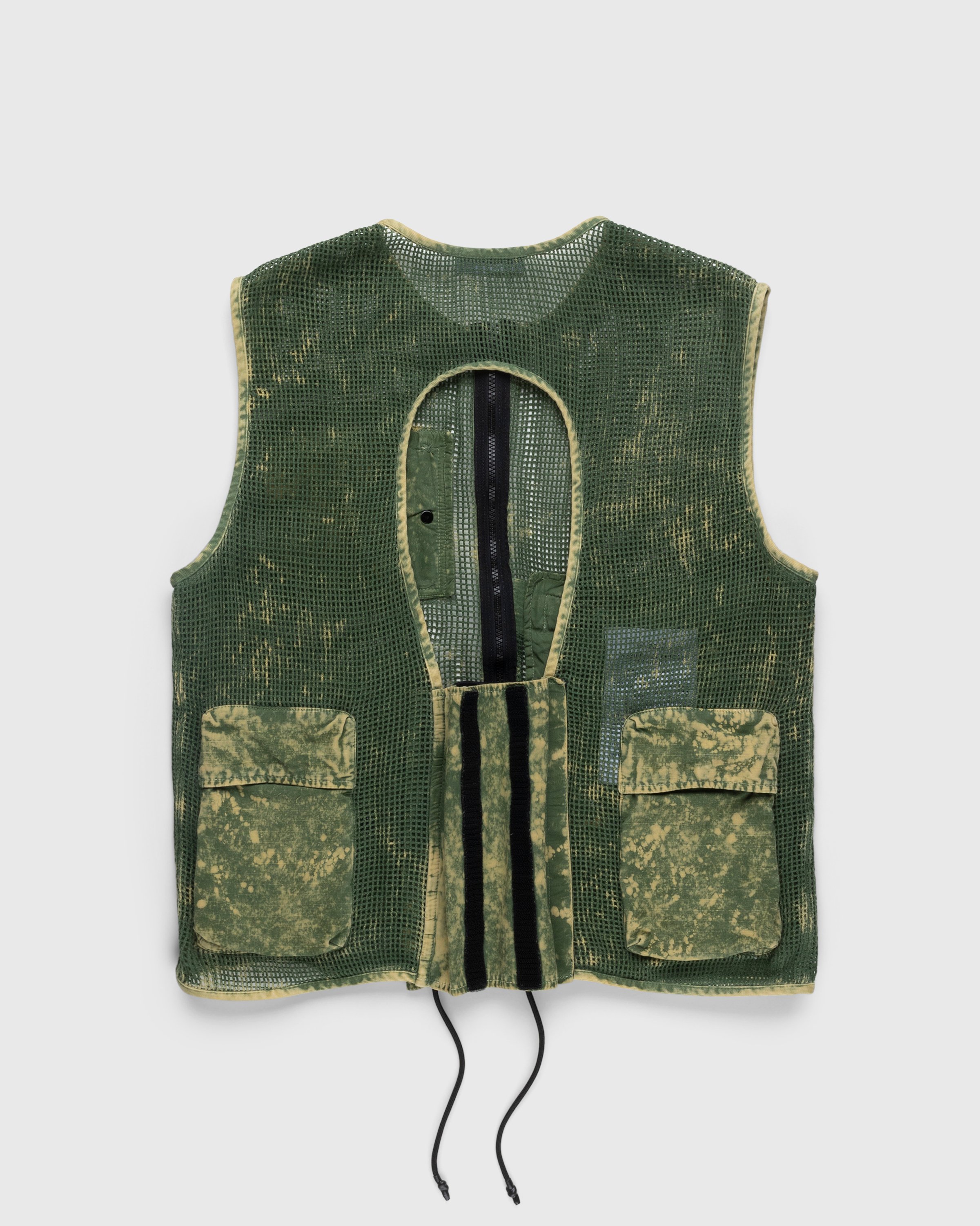 Stone Island - G0622 Garment-Dyed Cotton Mesh Vest Olive - Clothing - Green - Image 2