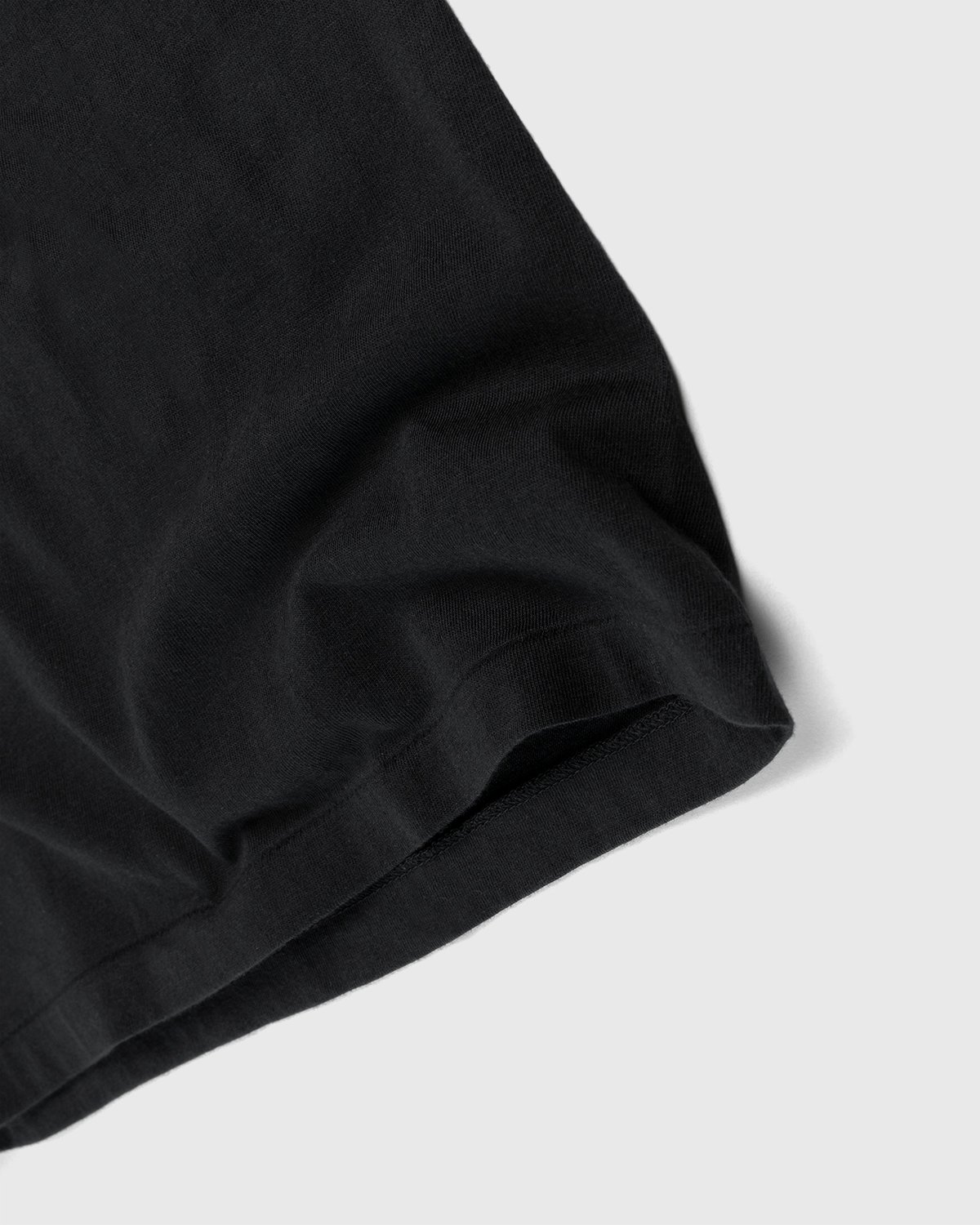 Auralee - Raw Jersey T-Shirt Black - Clothing - Black - Image 5