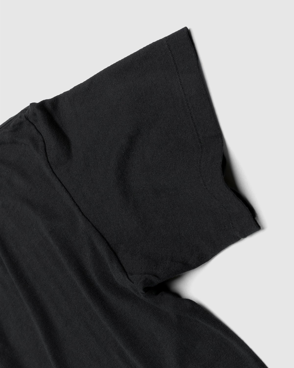 Auralee - Raw Jersey T-Shirt Black - Clothing - Black - Image 4