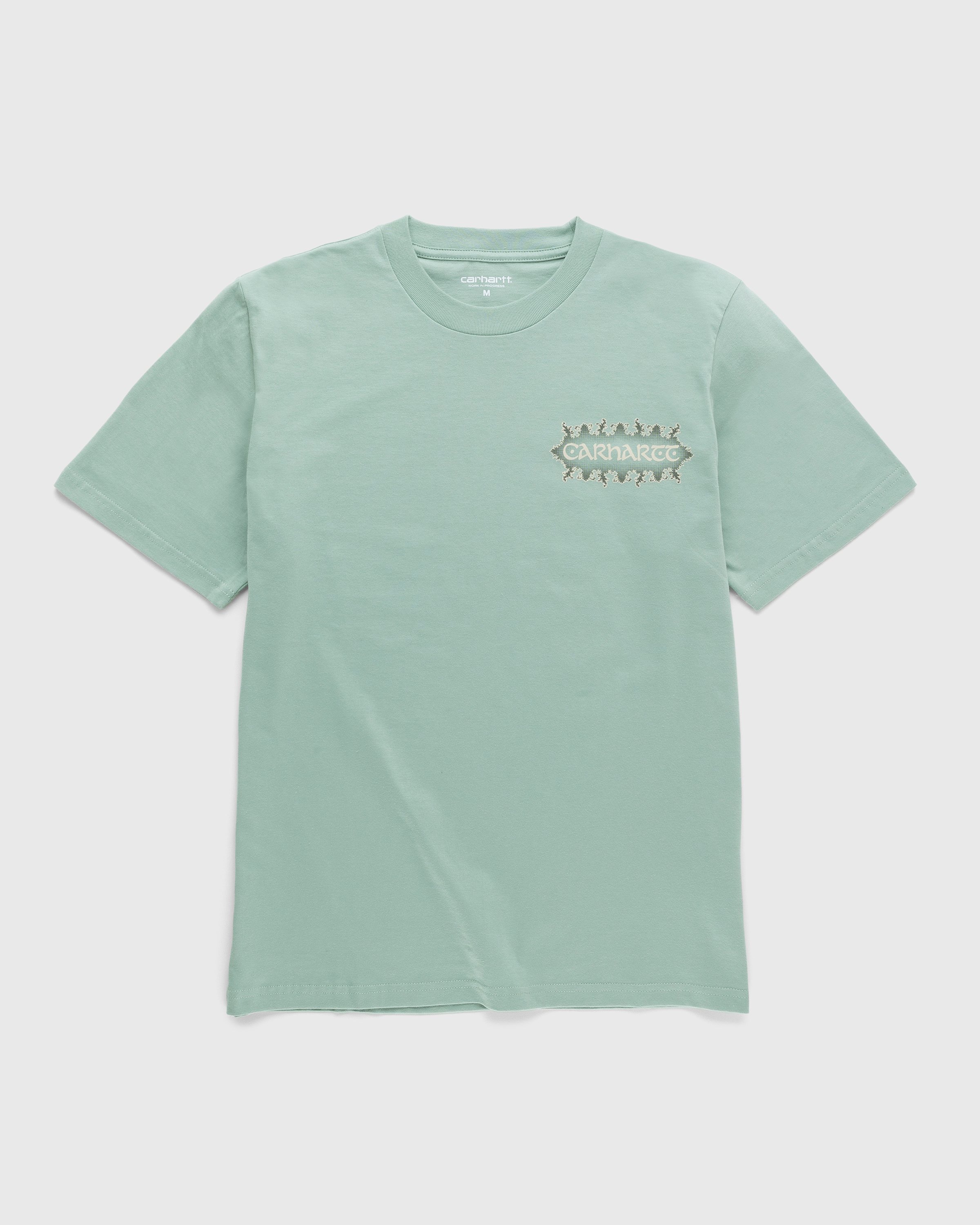 Carhartt WIP - Spaces T-Shirt Misty Sage - Clothing - Green - Image 2