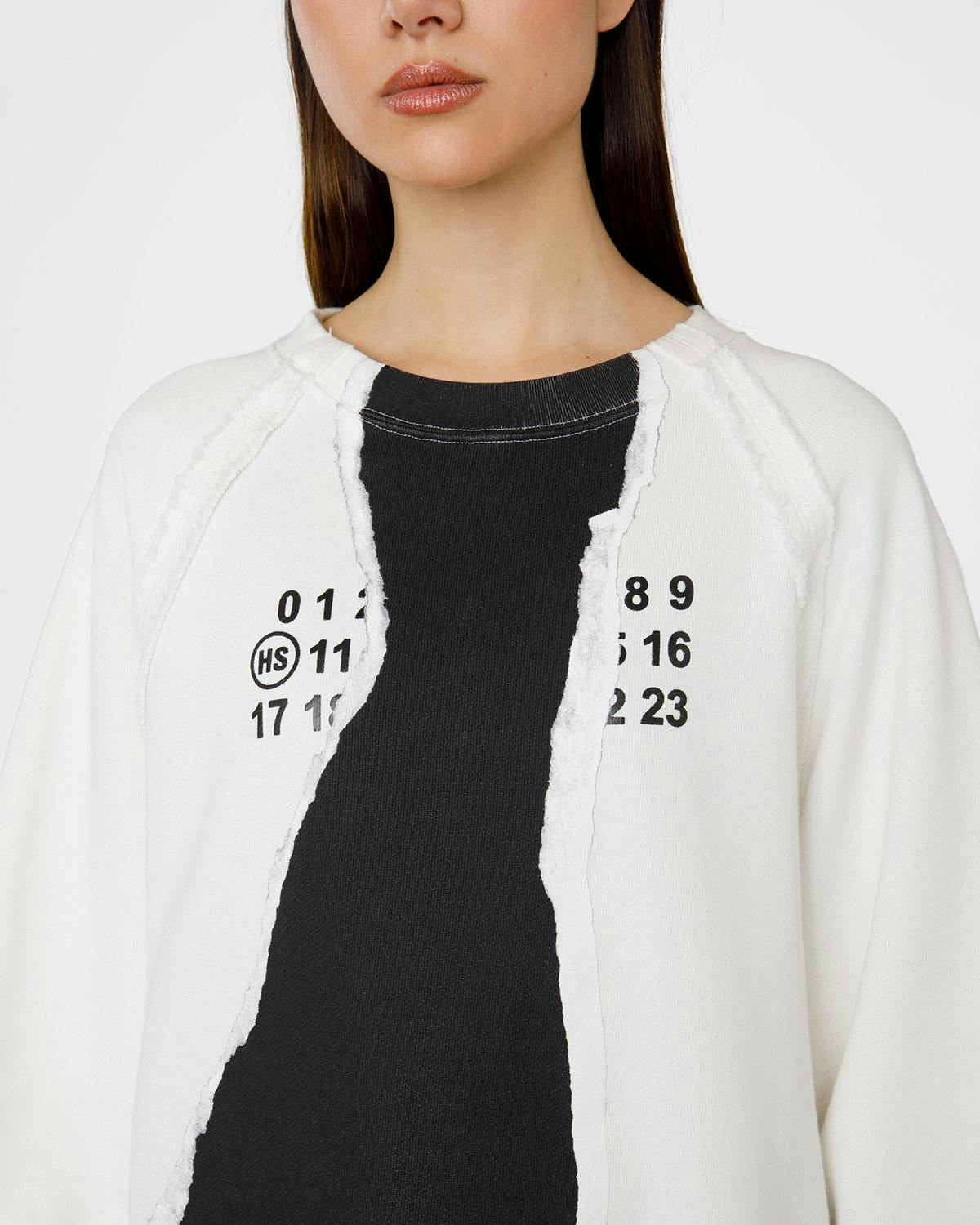 Maison Margiela - Logo Sweater - Clothing - White - Image 5