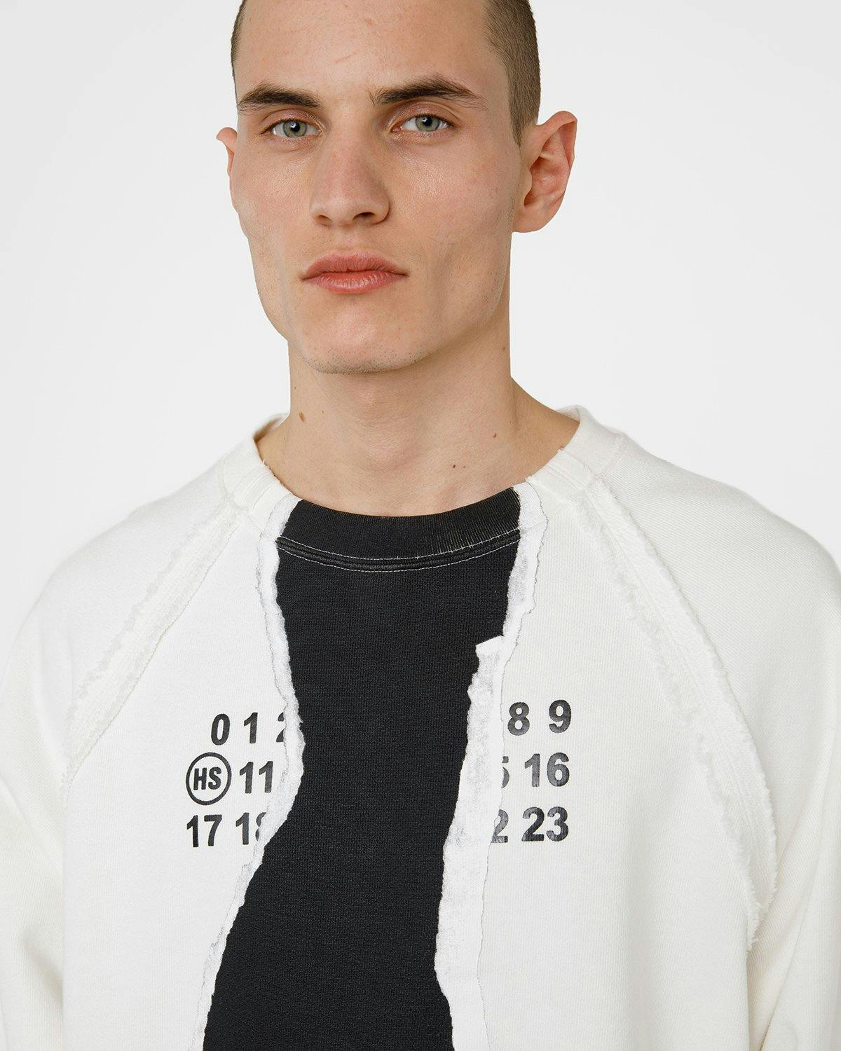 Maison Margiela - Logo Sweater - Clothing - White - Image 4