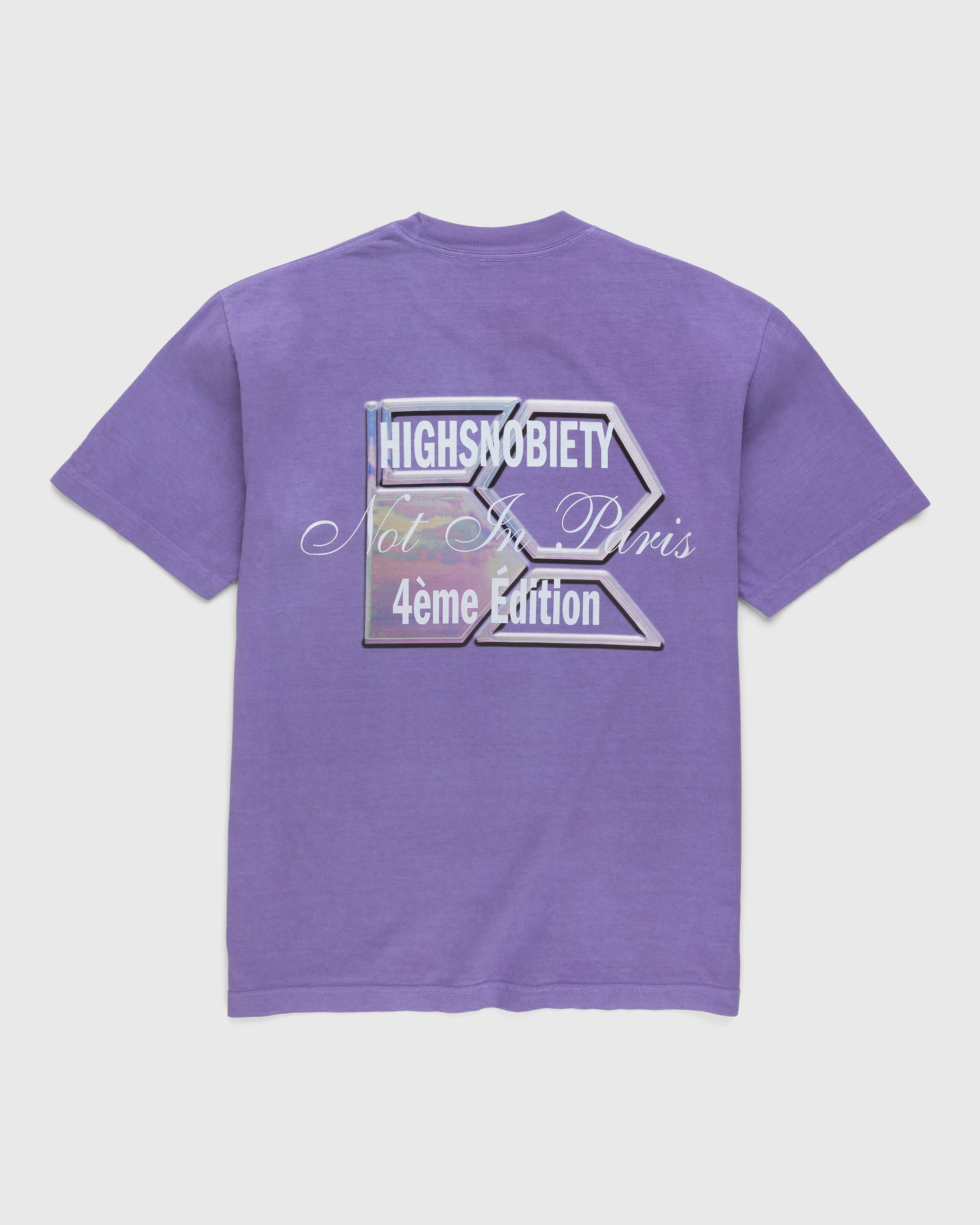 Bstroy x Highsnobiety - Not In Paris 4 Flower T-Shirt Lavender - Clothing - Purple - Image 2