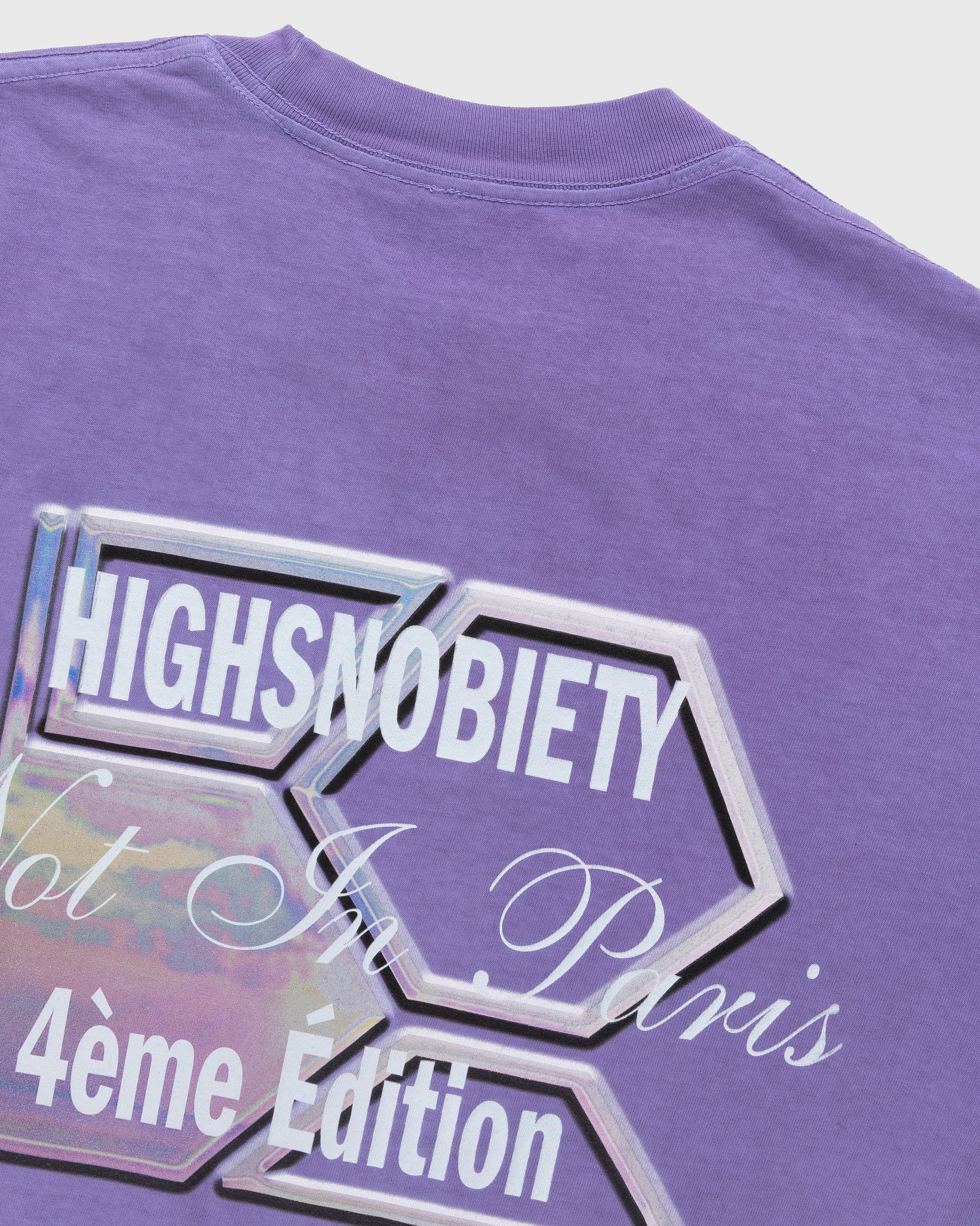 Bstroy x Highsnobiety - Not In Paris 4 Flower T-Shirt Lavender - Clothing - Purple - Image 5