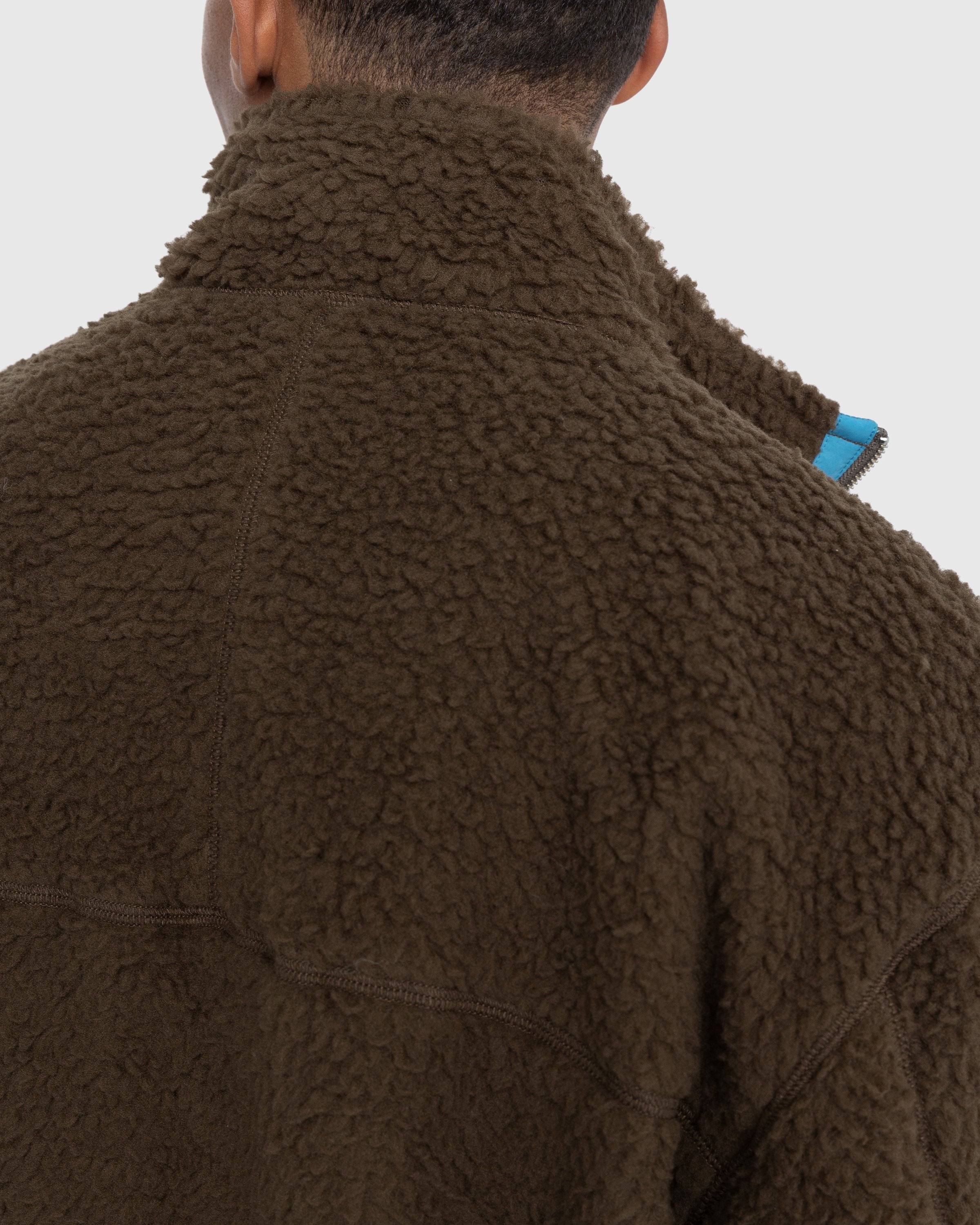 Highsnobiety - Reversible Polar Fleece Zip Jacket Steel Blue/Dark Green - Clothing - Green - Image 11