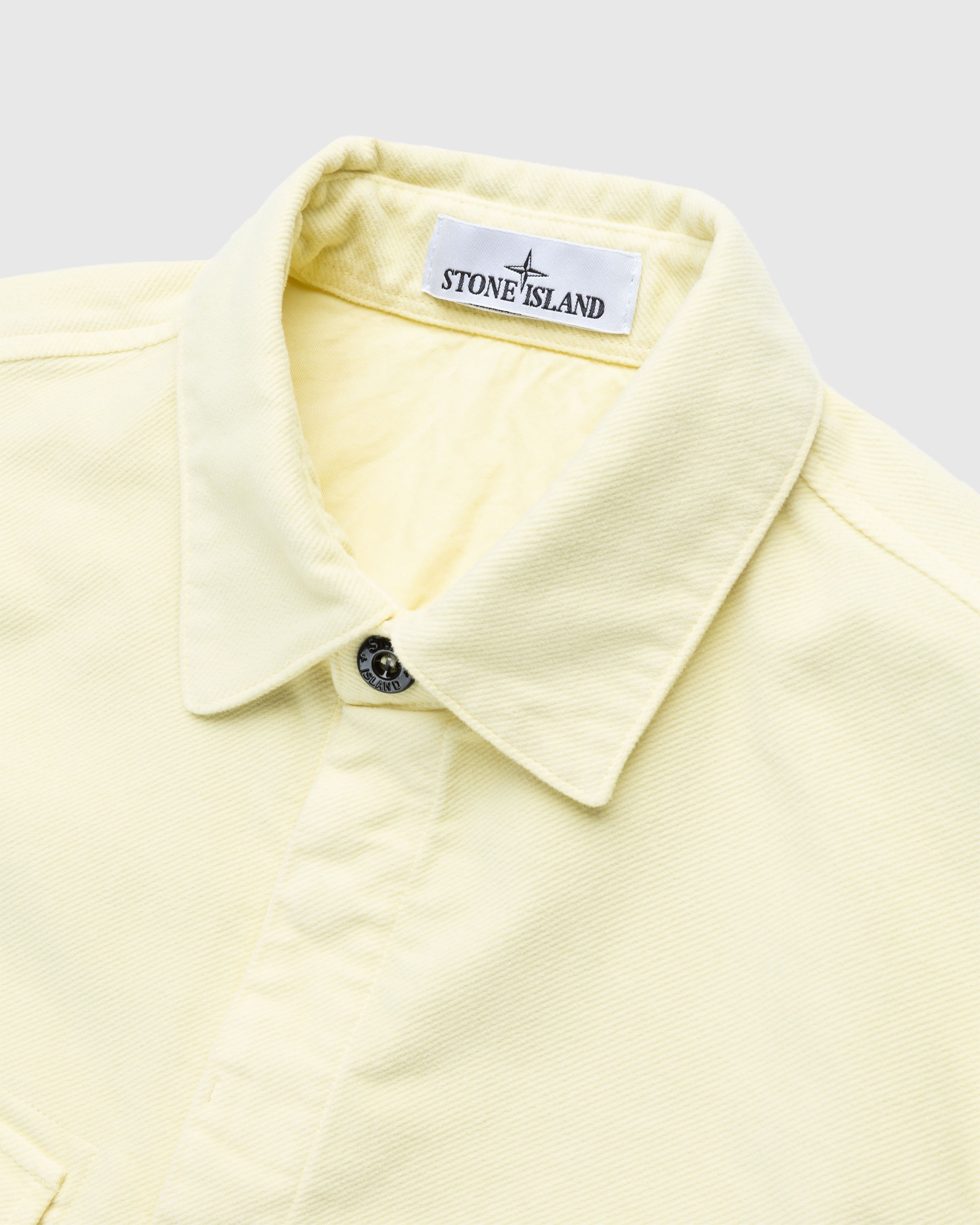 Stone Island - Garment-Dyed Cotton Overshirt Butter - Clothing - Beige - Image 3