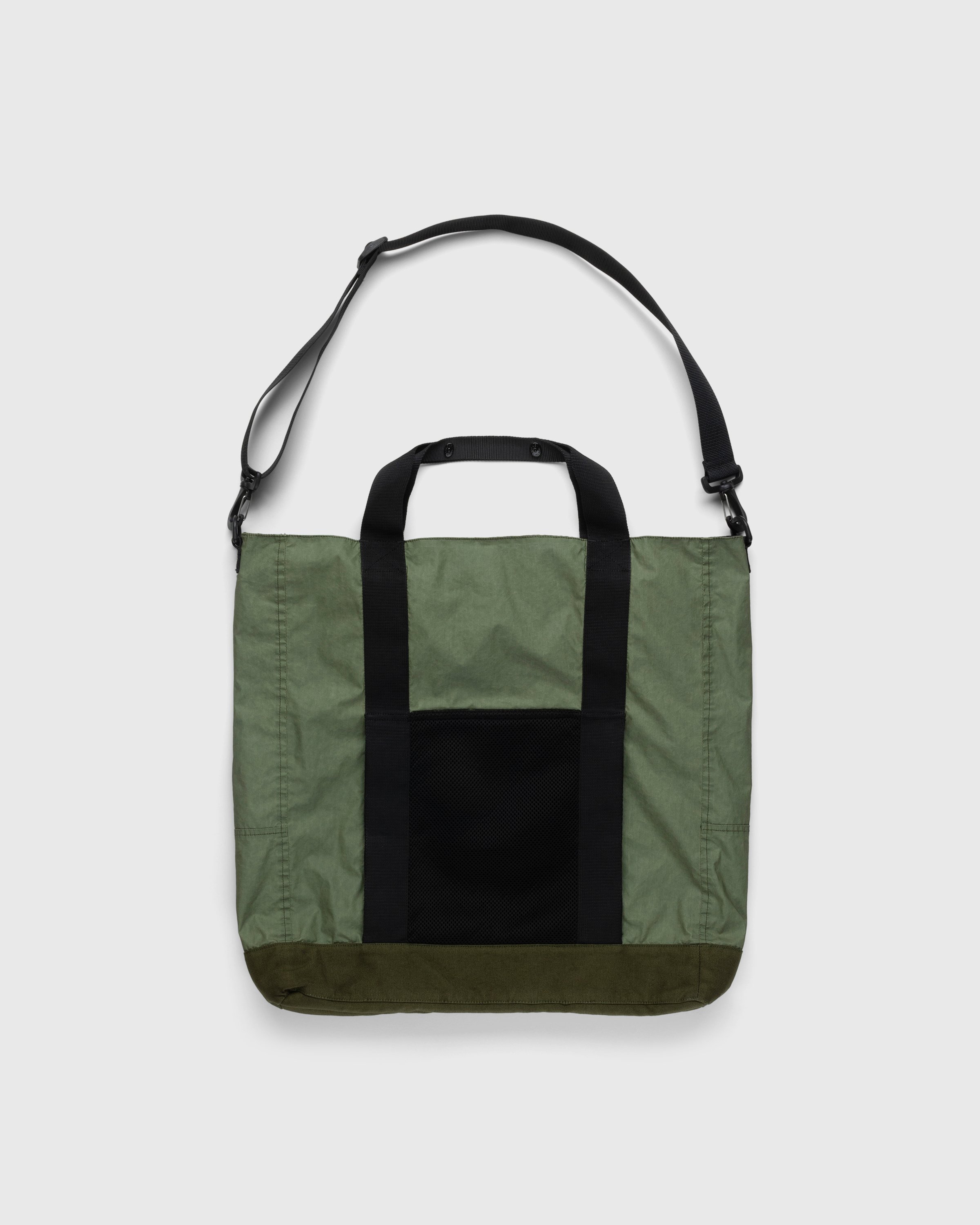 Stone Island - 91475 Garment-Dyed Tote Bag Olive - Accessories - Green - Image 2