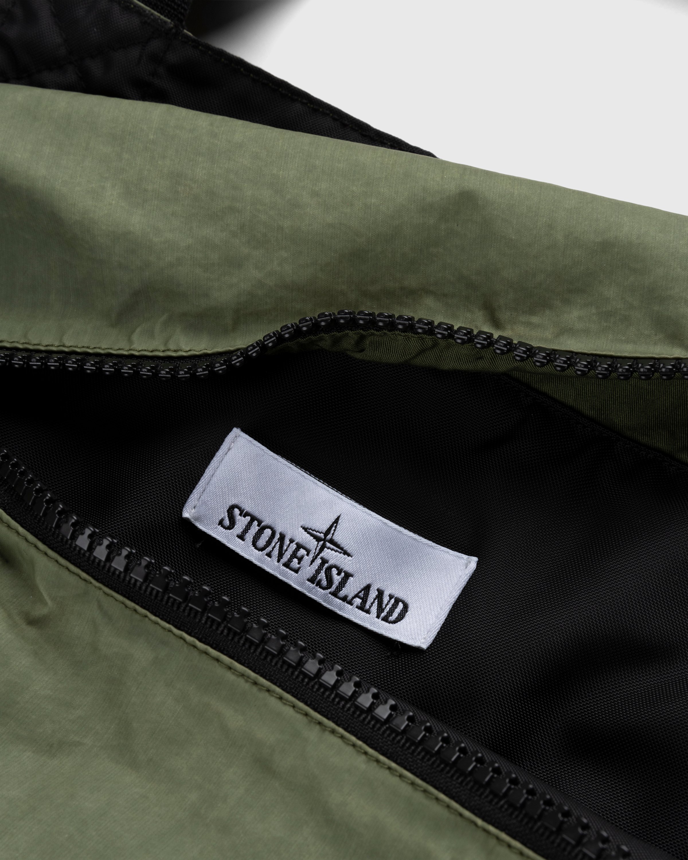 Stone Island - 91475 Garment-Dyed Tote Bag Olive - Accessories - Green - Image 5