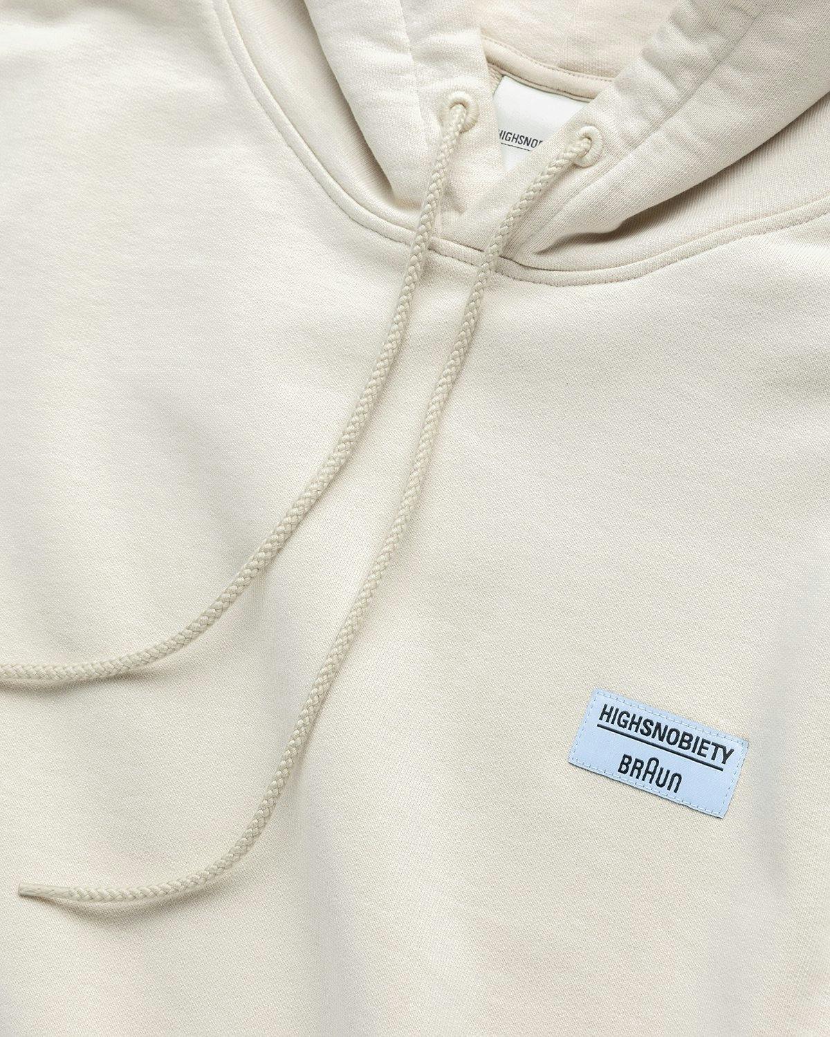 BRAUN x Highsnobiety - Design und Technik Hoodie Eggshell - Clothing - Beige - Image 3