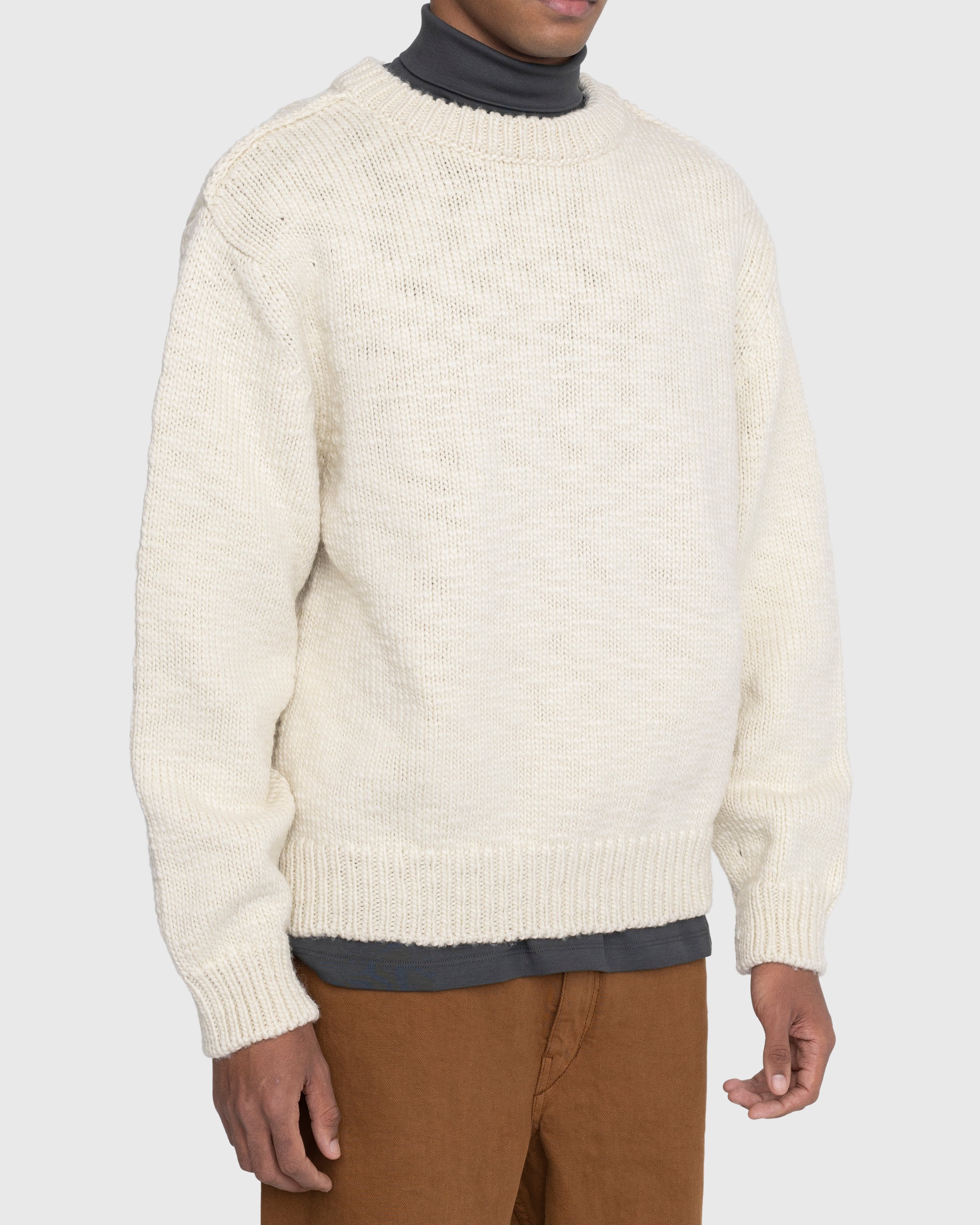 Lemaire - Chunky Sweater Beige - Clothing - Grey - Image 4