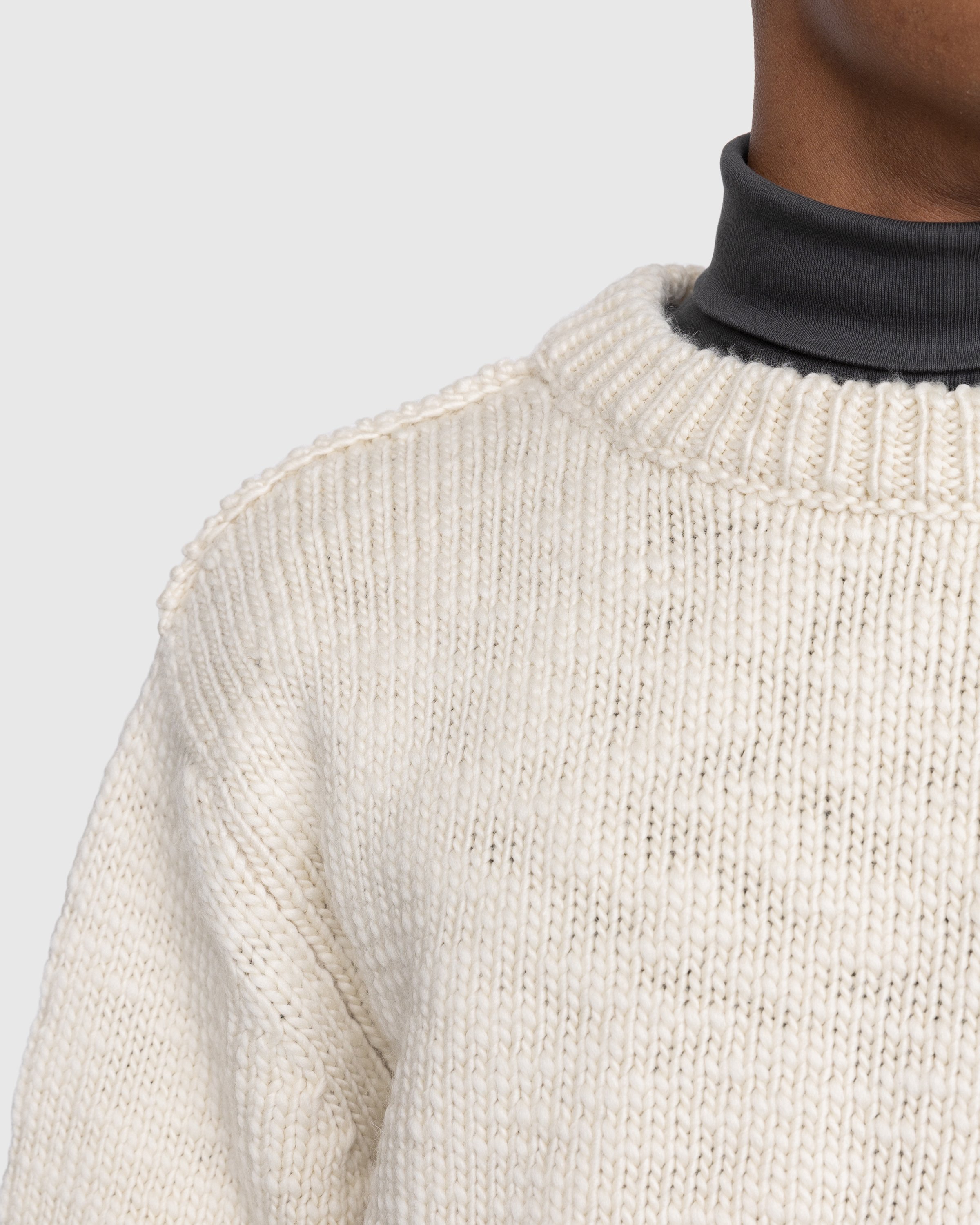 Lemaire - Chunky Sweater Beige - Clothing - Grey - Image 5