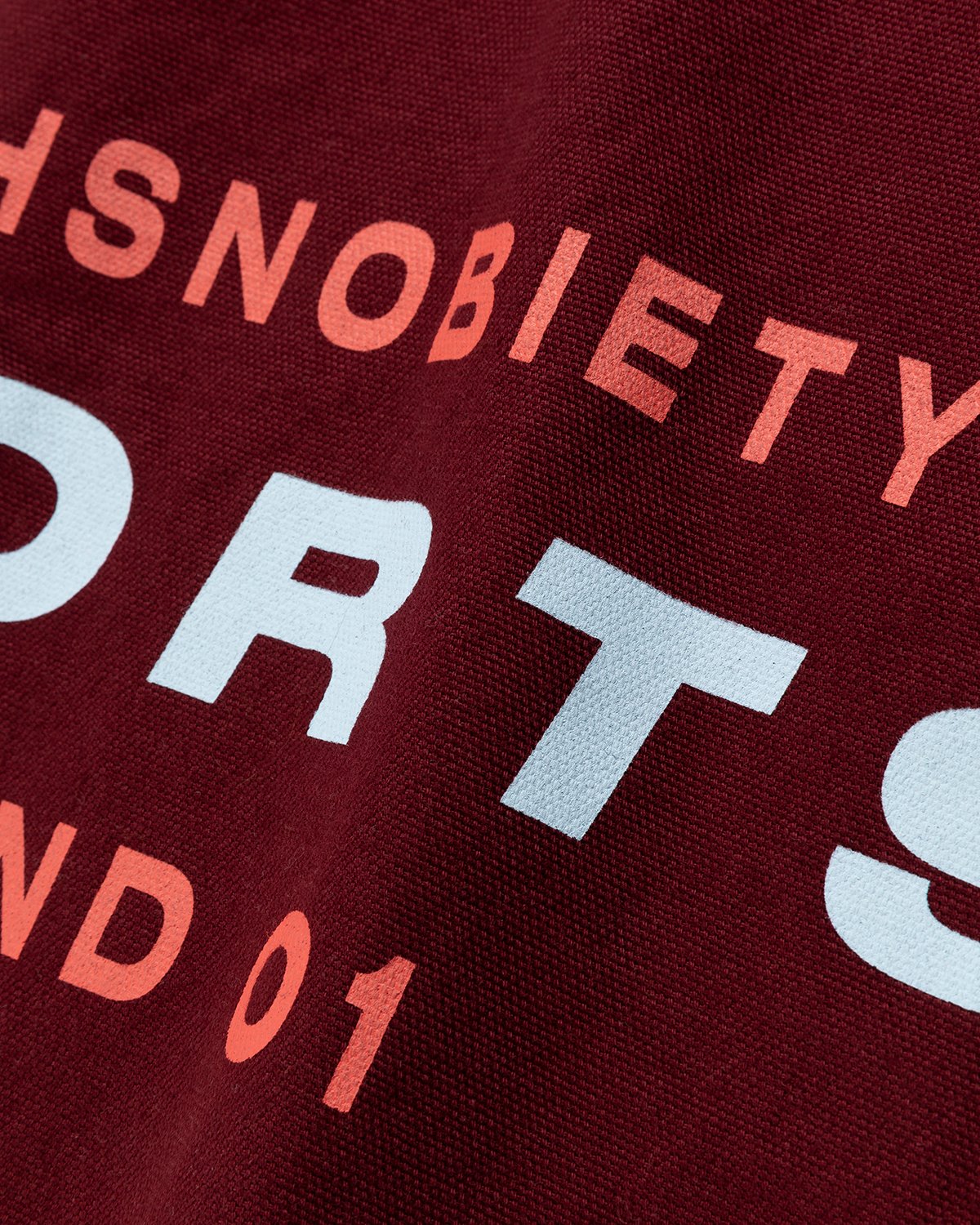 Highsnobiety - HS Sports Logo Tote Bag Bordeaux - Accessories - Red - Image 4