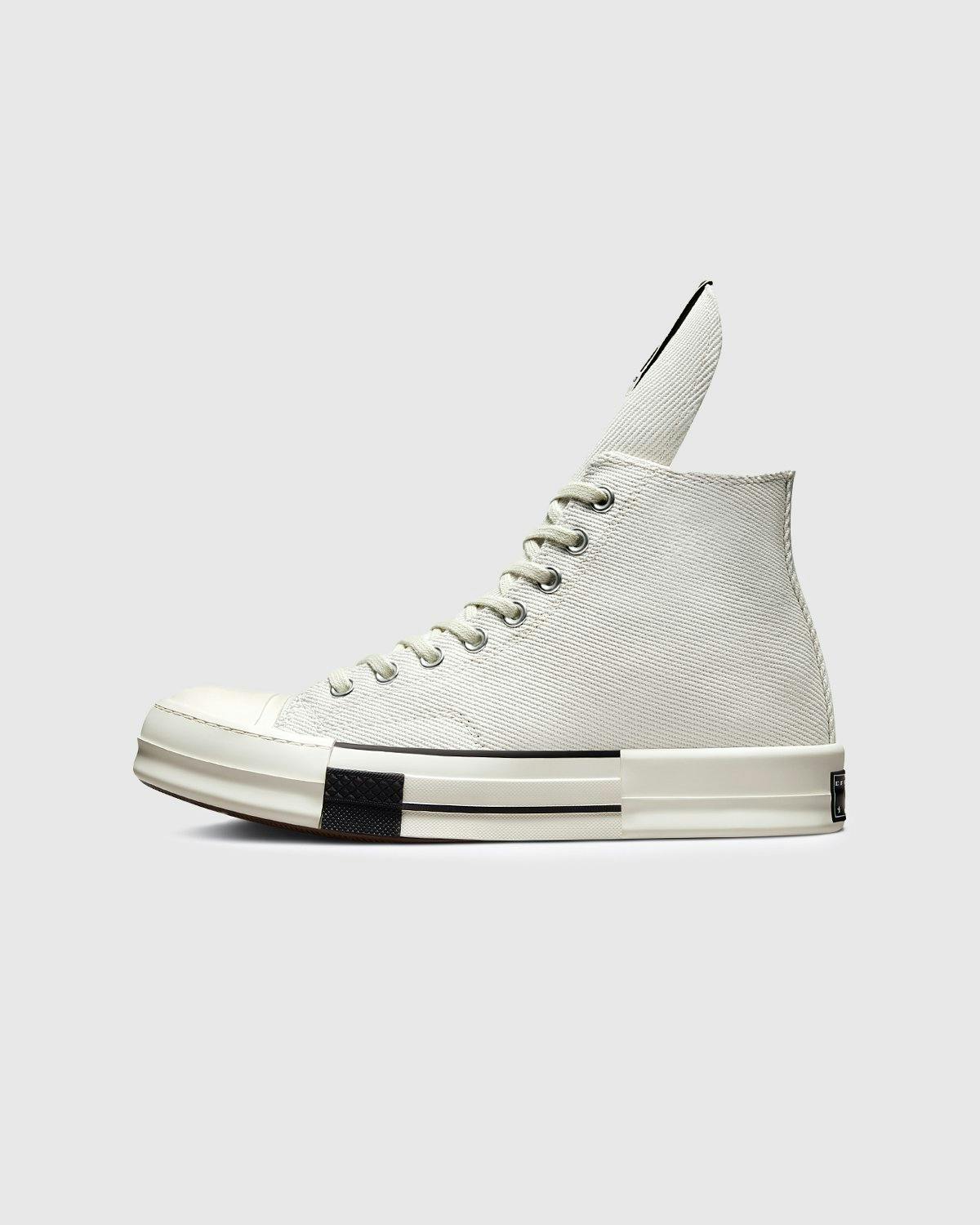 Converse x Rick Owens - DRKSTAR Chuck 70 High Lily White Egret Black - Footwear - White - Image 2