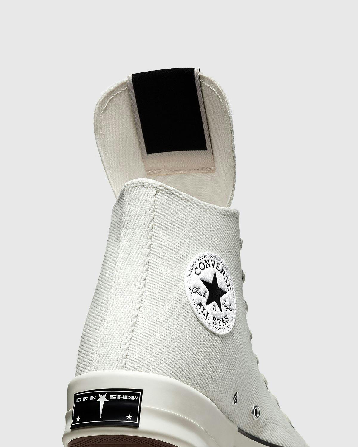 Converse x Rick Owens - DRKSTAR Chuck 70 High Lily White Egret Black - Footwear - White - Image 7