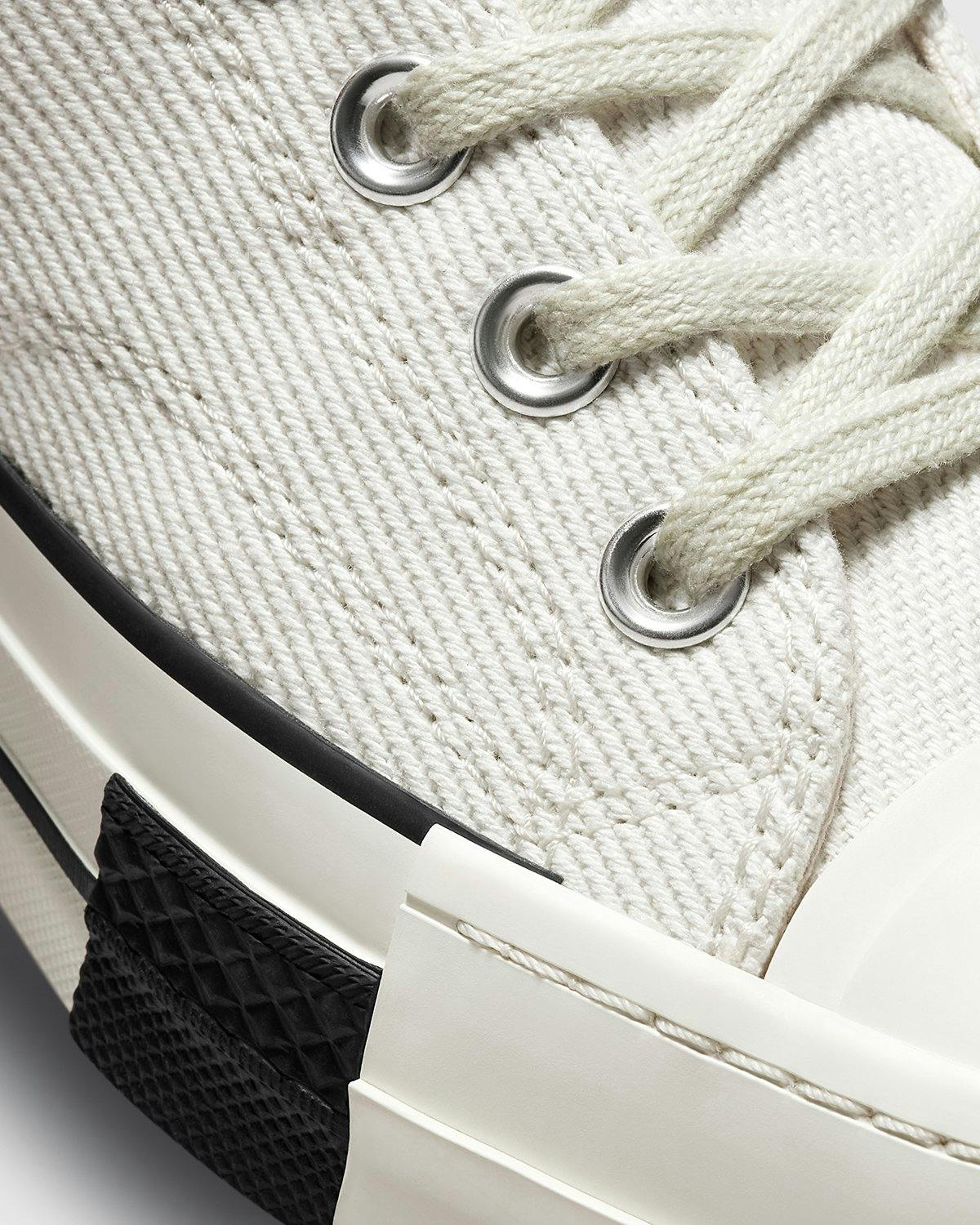 Converse x Rick Owens - DRKSTAR Chuck 70 High Lily White Egret Black - Footwear - White - Image 8