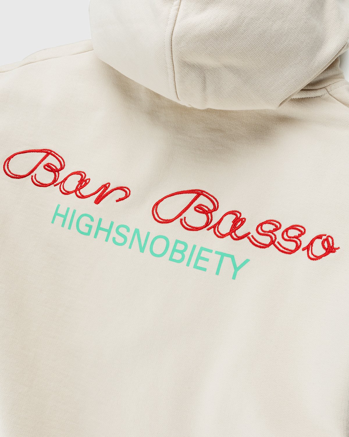 Bar Basso x Highsnobiety - Logo Hoodie Eggshell - Clothing - Beige - Image 6
