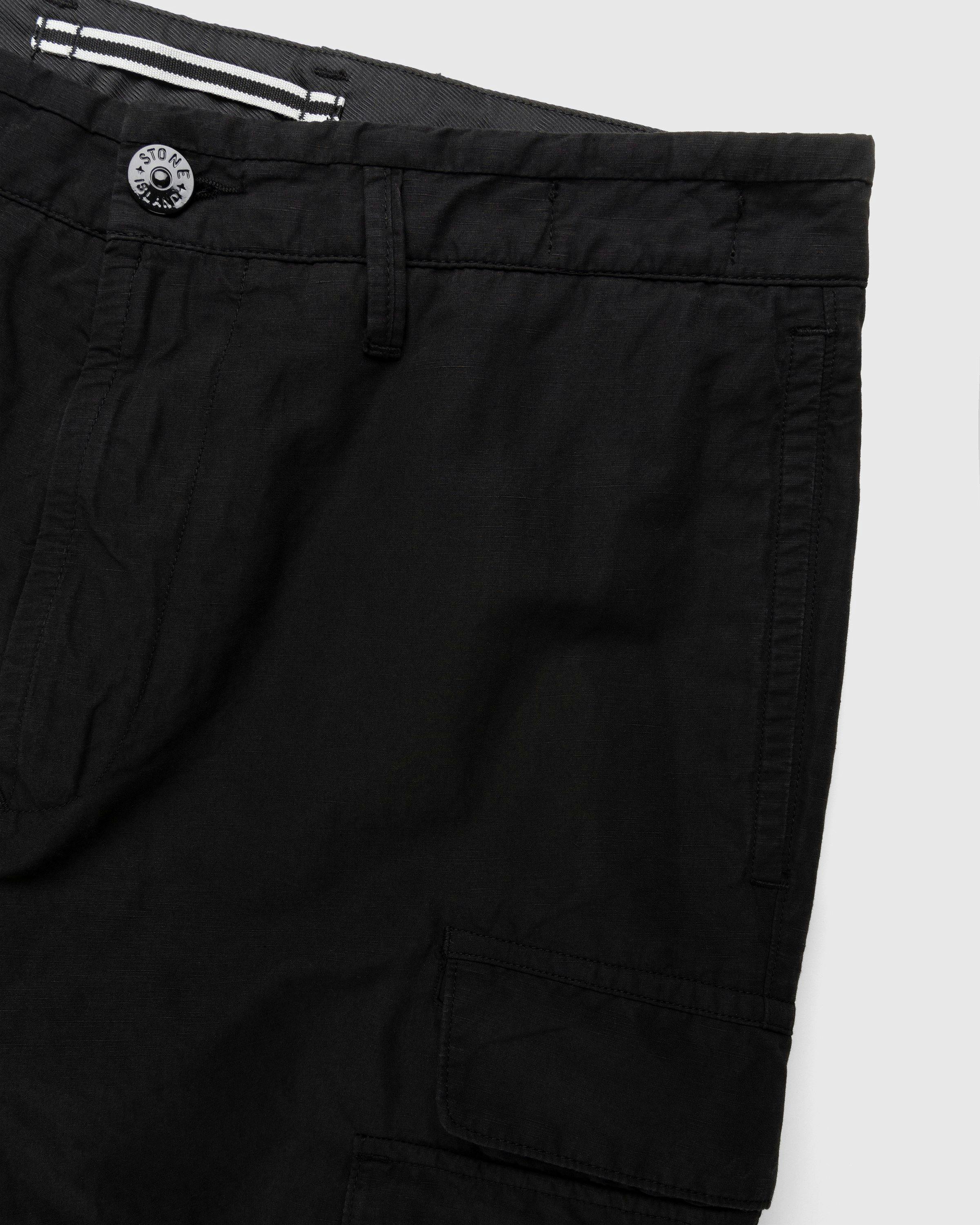 Stone Island - 31706 Garment-Dyed Cargo Pants Black - Clothing - Black - Image 3