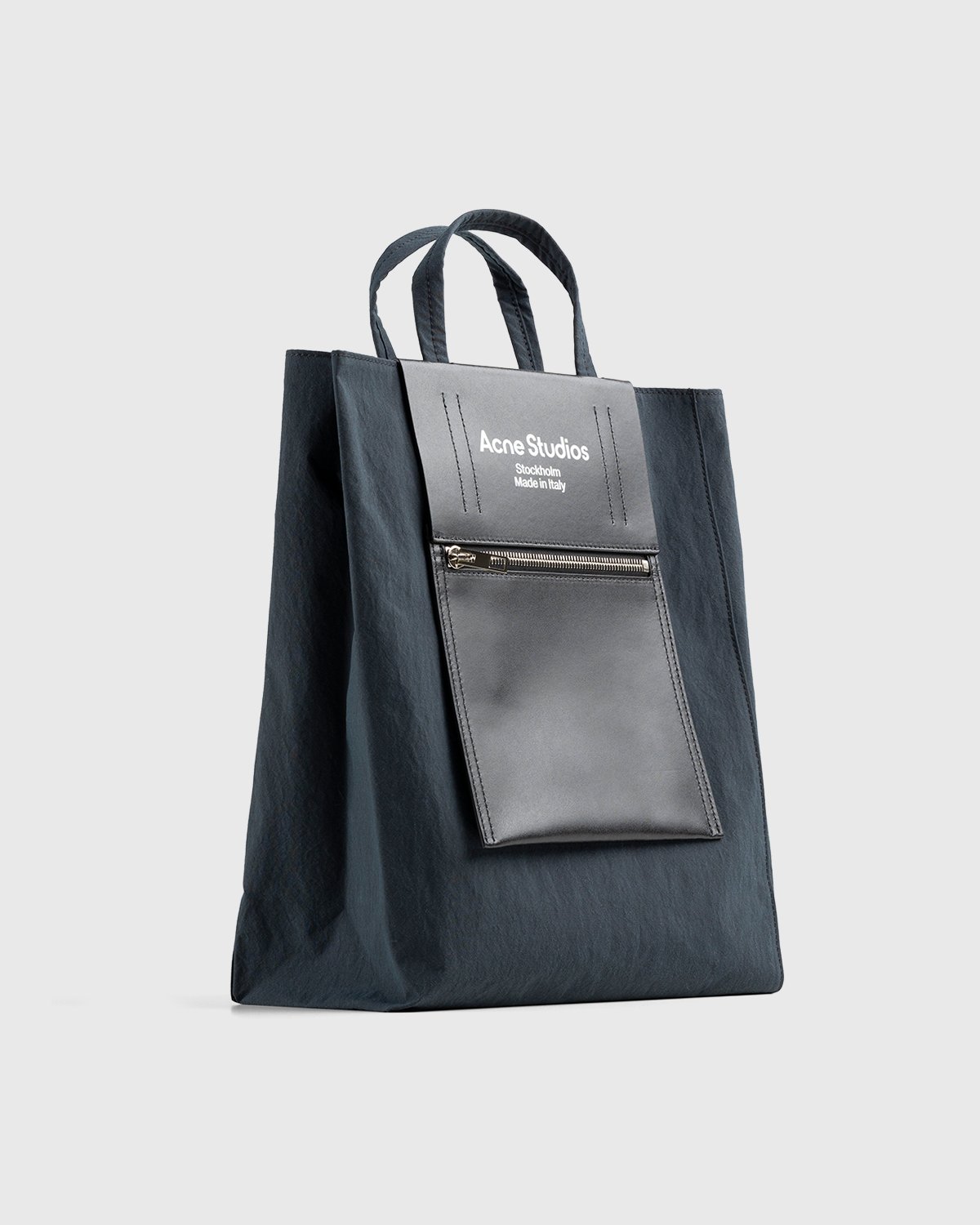 Acne Studios - Medium Nylon Tote Bag Black - Accessories - Black - Image 3