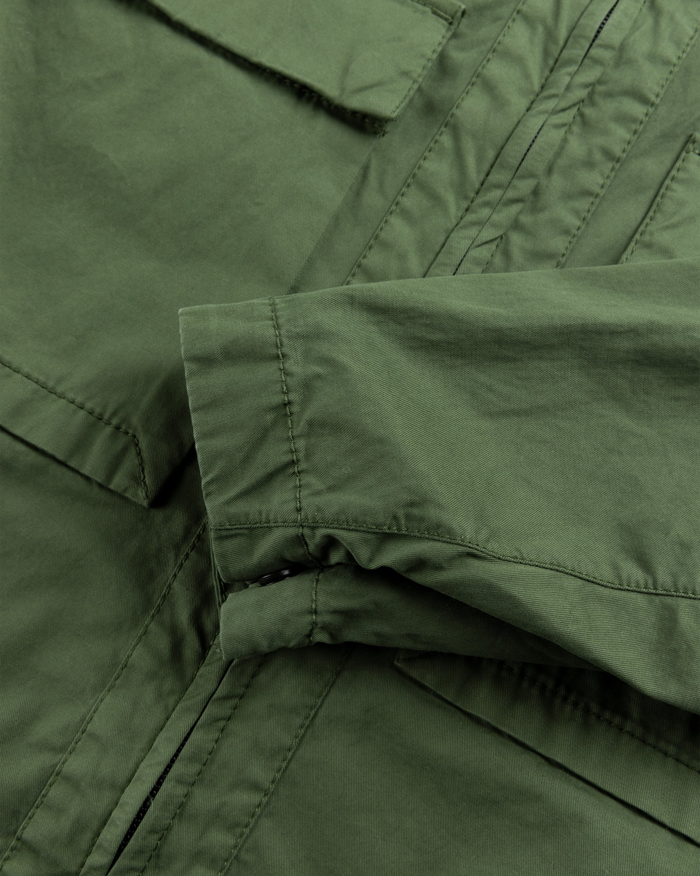 Stone Island - Garment-Dyed Cotton Overshirt Olive - Clothing - Green - Image 5