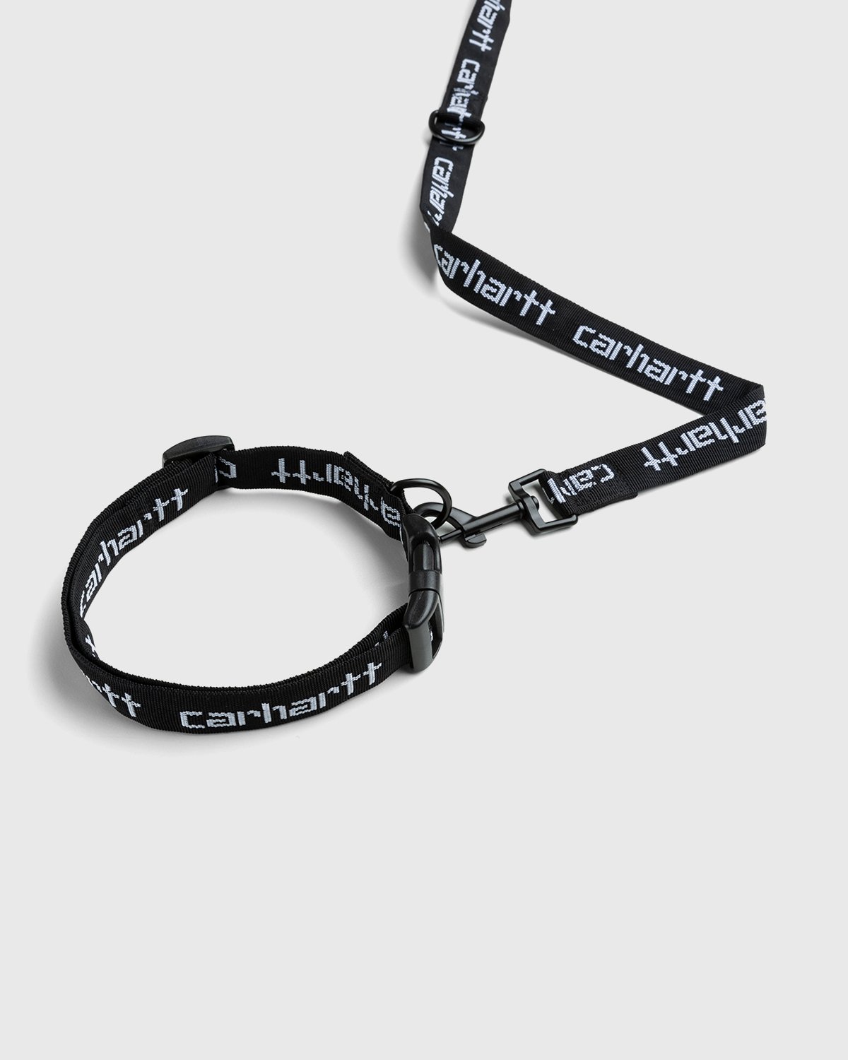 Carhartt WIP - Script Dog Leash Collar Set Black White - Lifestyle - Black - Image 3