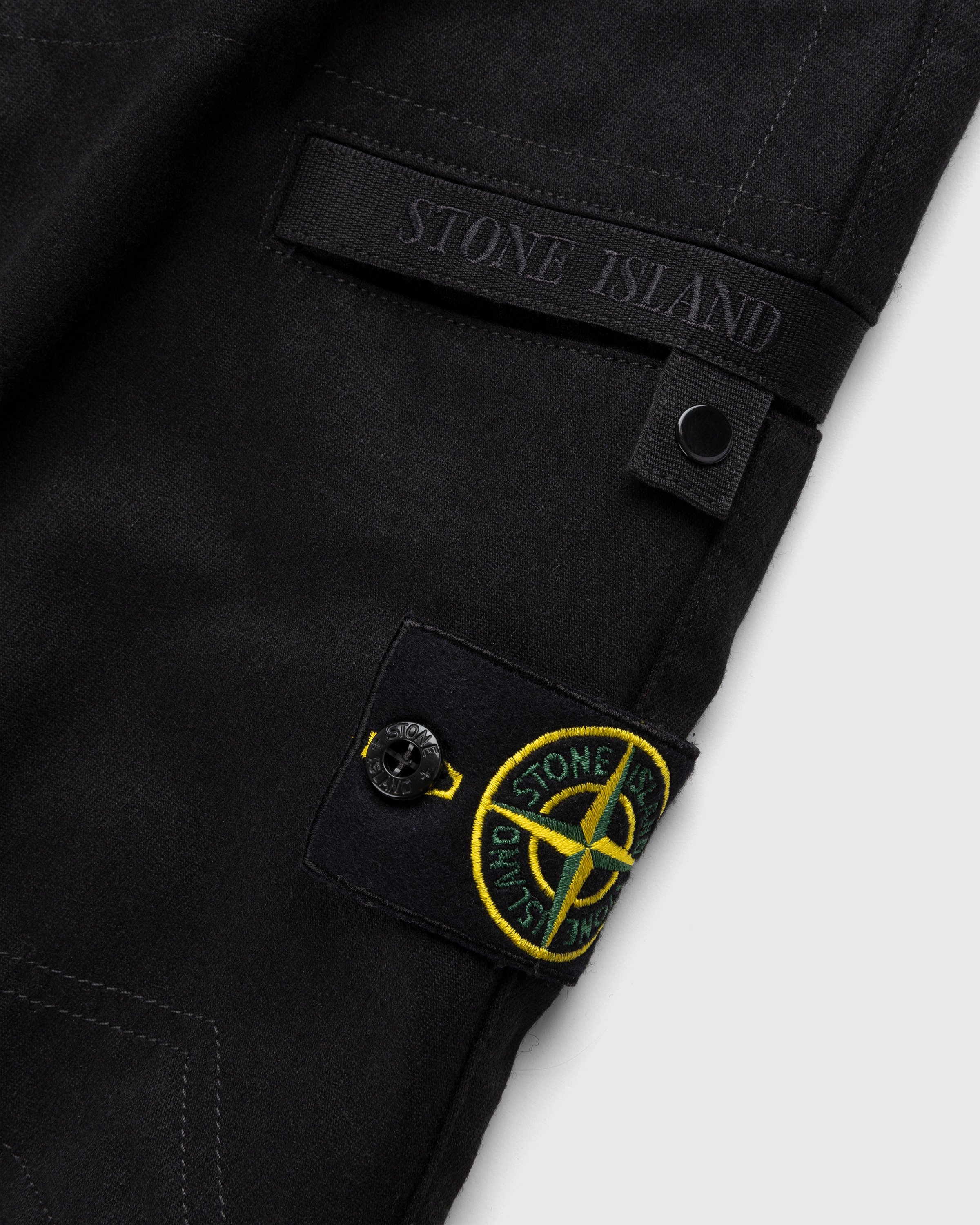 Stone Island - Wool-Nylon Cargo Pants Black - Clothing - Black - Image 6