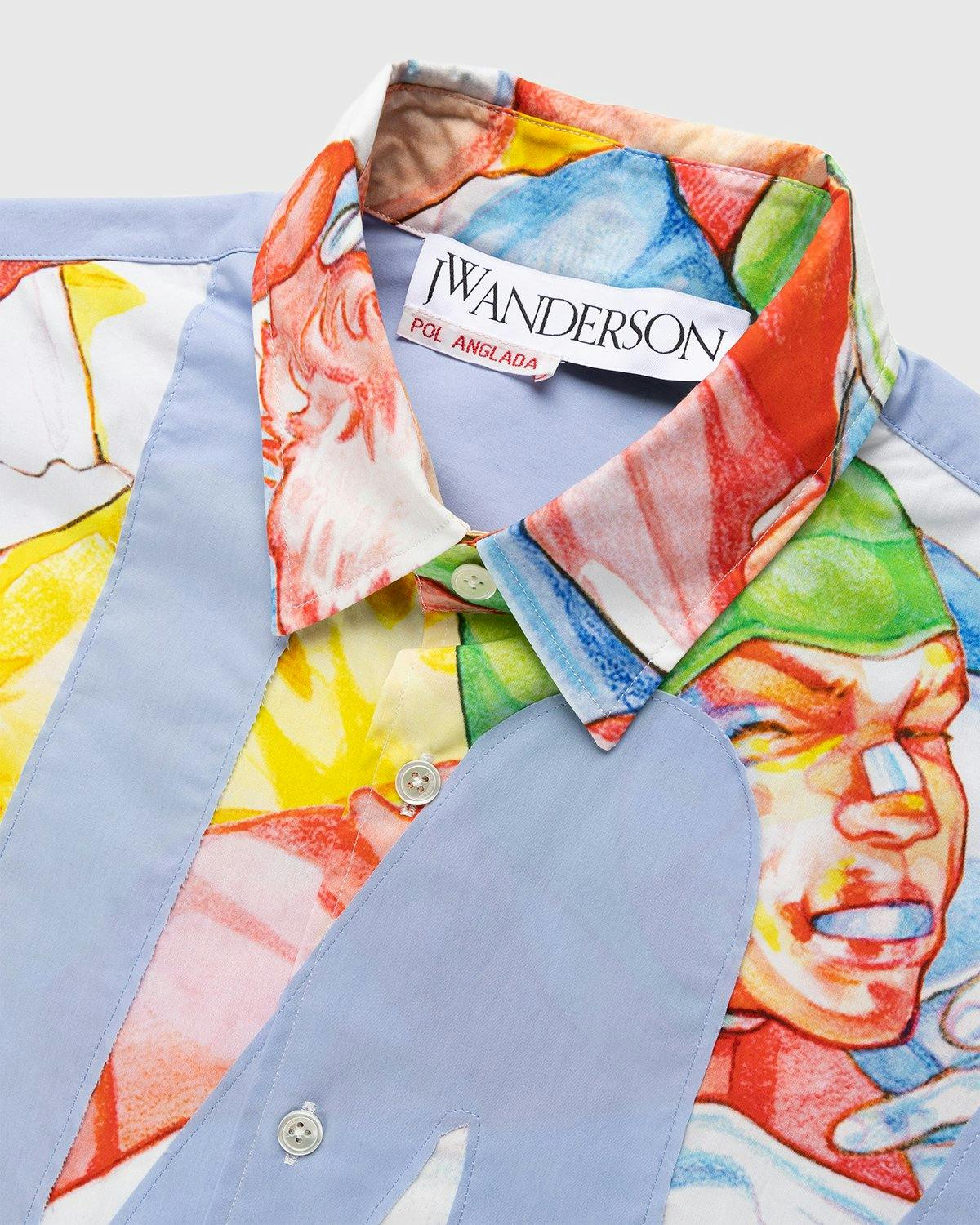 J.W. Anderson - Printed JWA Logo Appliqué Shirt Baby Blue - Clothing - Multi - Image 5