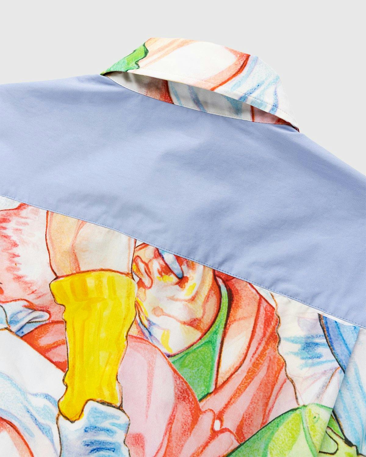 J.W. Anderson - Printed JWA Logo Appliqué Shirt Baby Blue - Clothing - Multi - Image 3