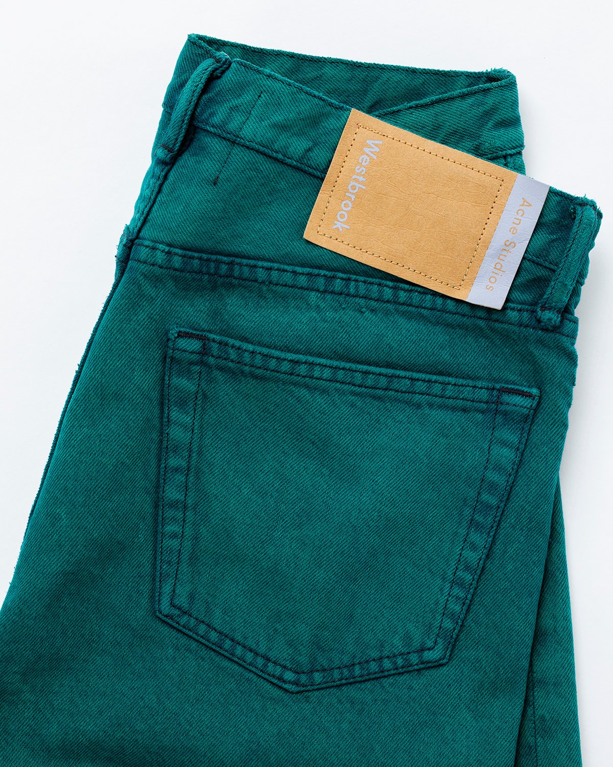 Acne Studios - Overdyed Jeans Jade Green - Clothing - Green - Image 4