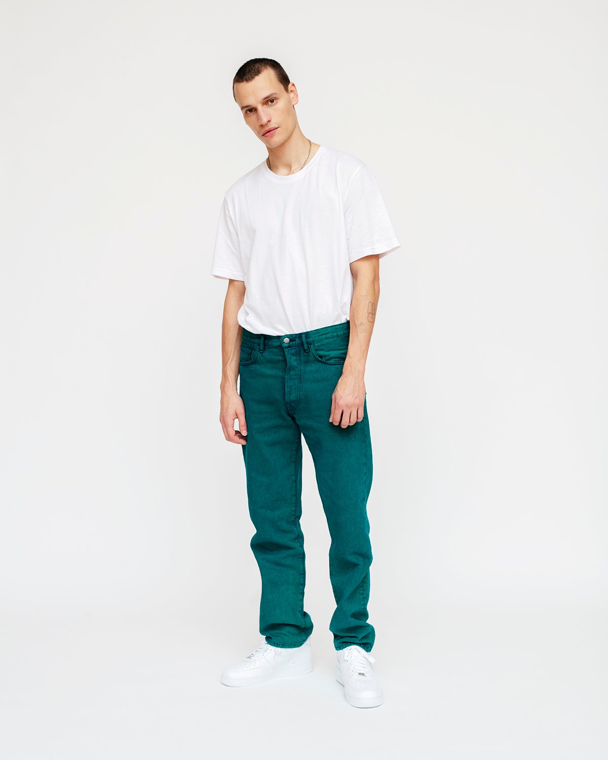 Acne Studios - Overdyed Jeans Jade Green - Clothing - Green - Image 5
