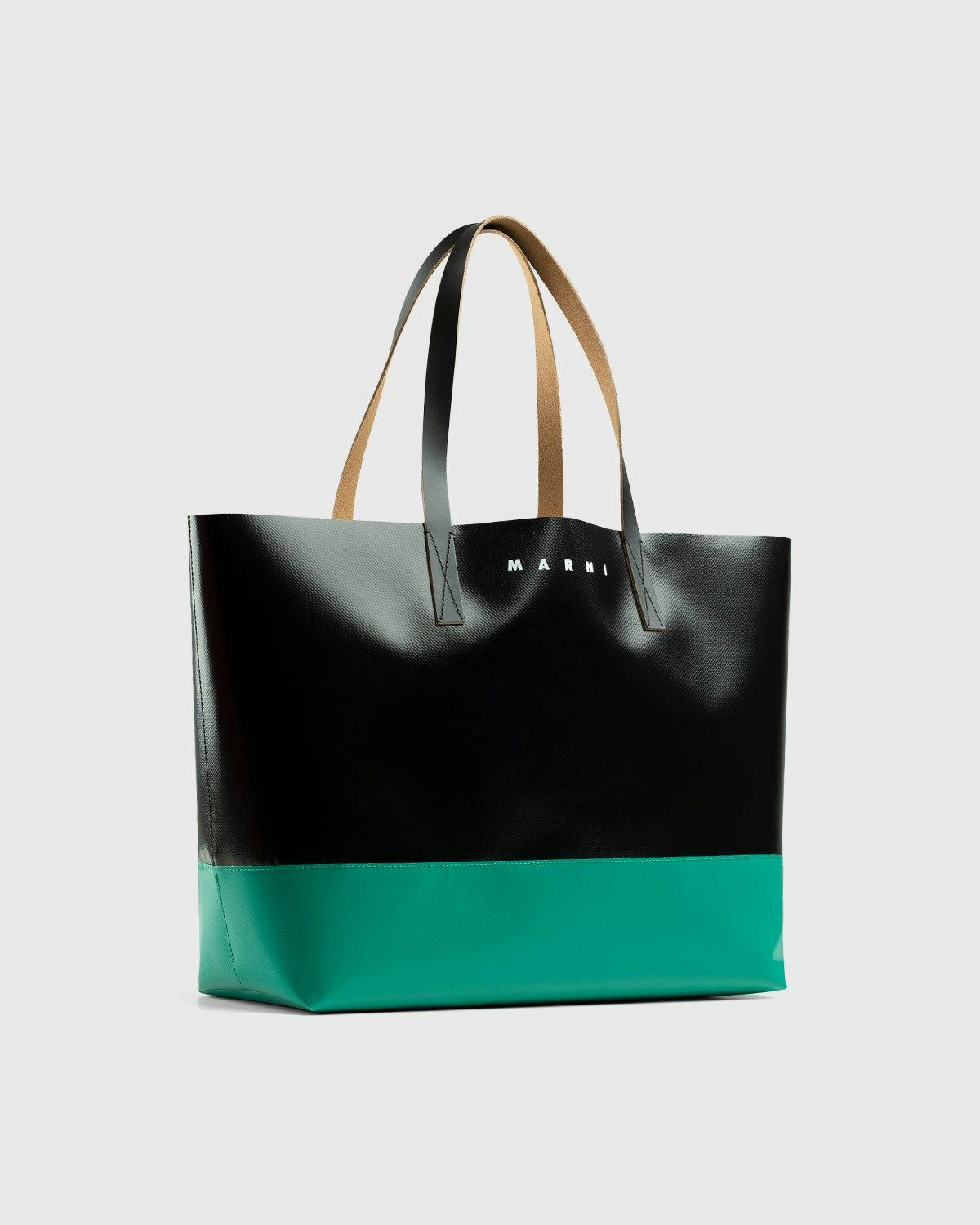 Marni - Tribeca Two-Tone Tote Bag Black/Green - Accessories - Black - Image 3