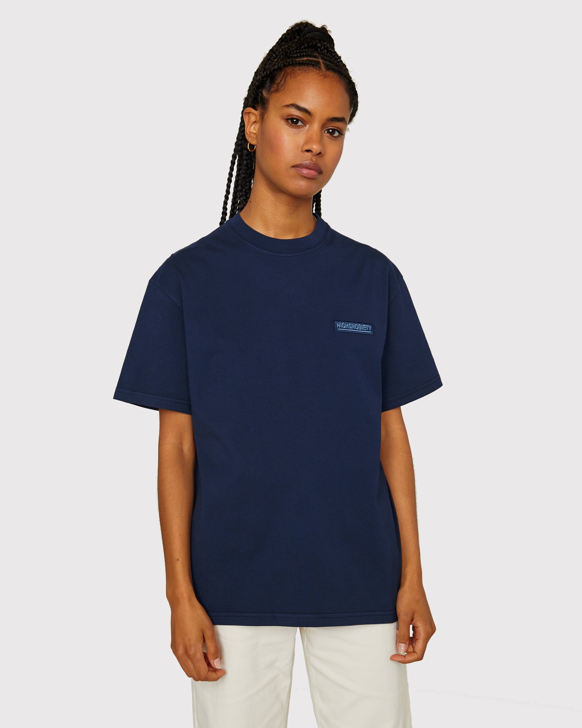 Highsnobiety - Staples T-Shirt Navy - Clothing - Blue - Image 6