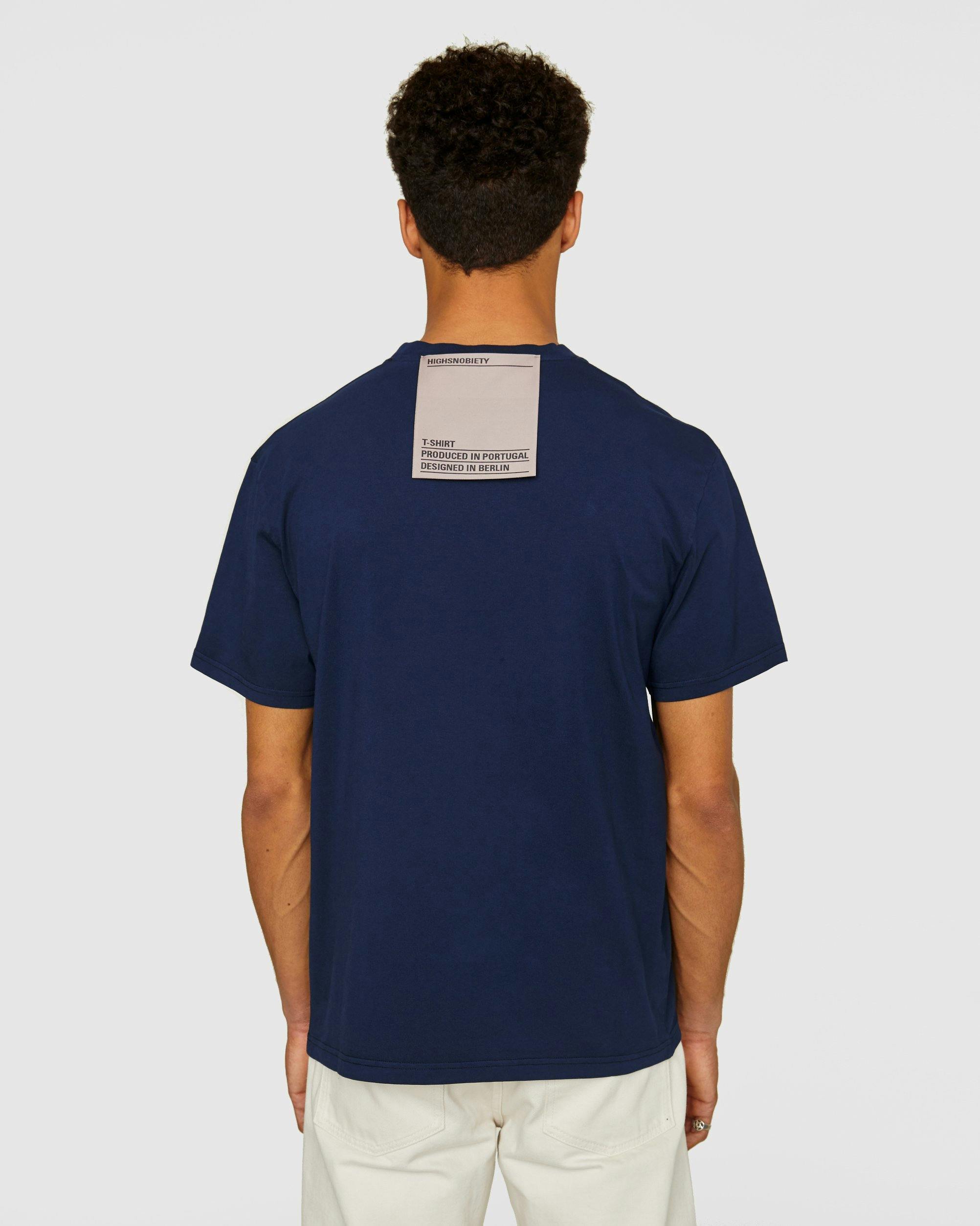 Highsnobiety - Staples T-Shirt Navy - Clothing - Blue - Image 3