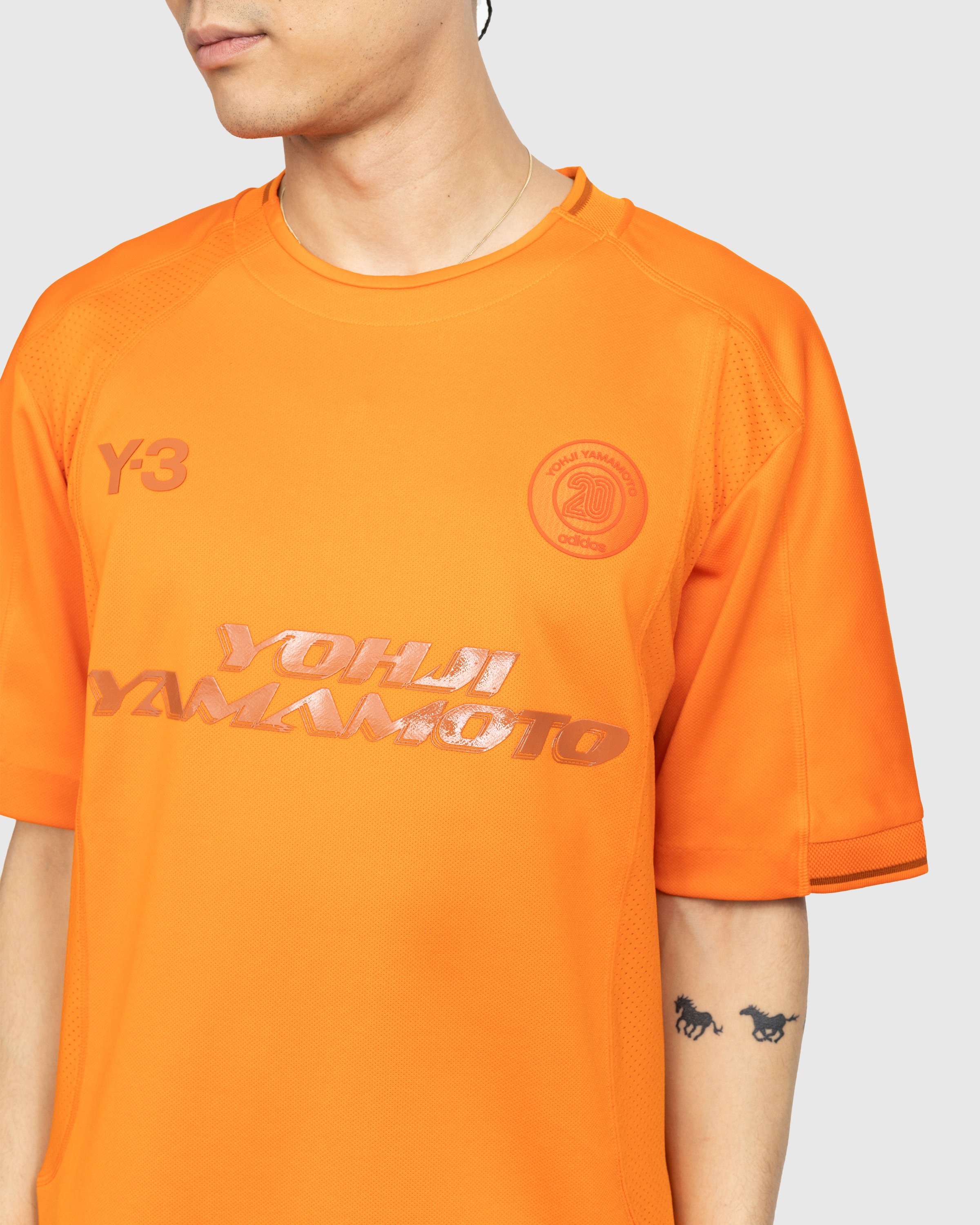 Y-3 - Logo T-Shirt - Clothing - Orange - Image 4