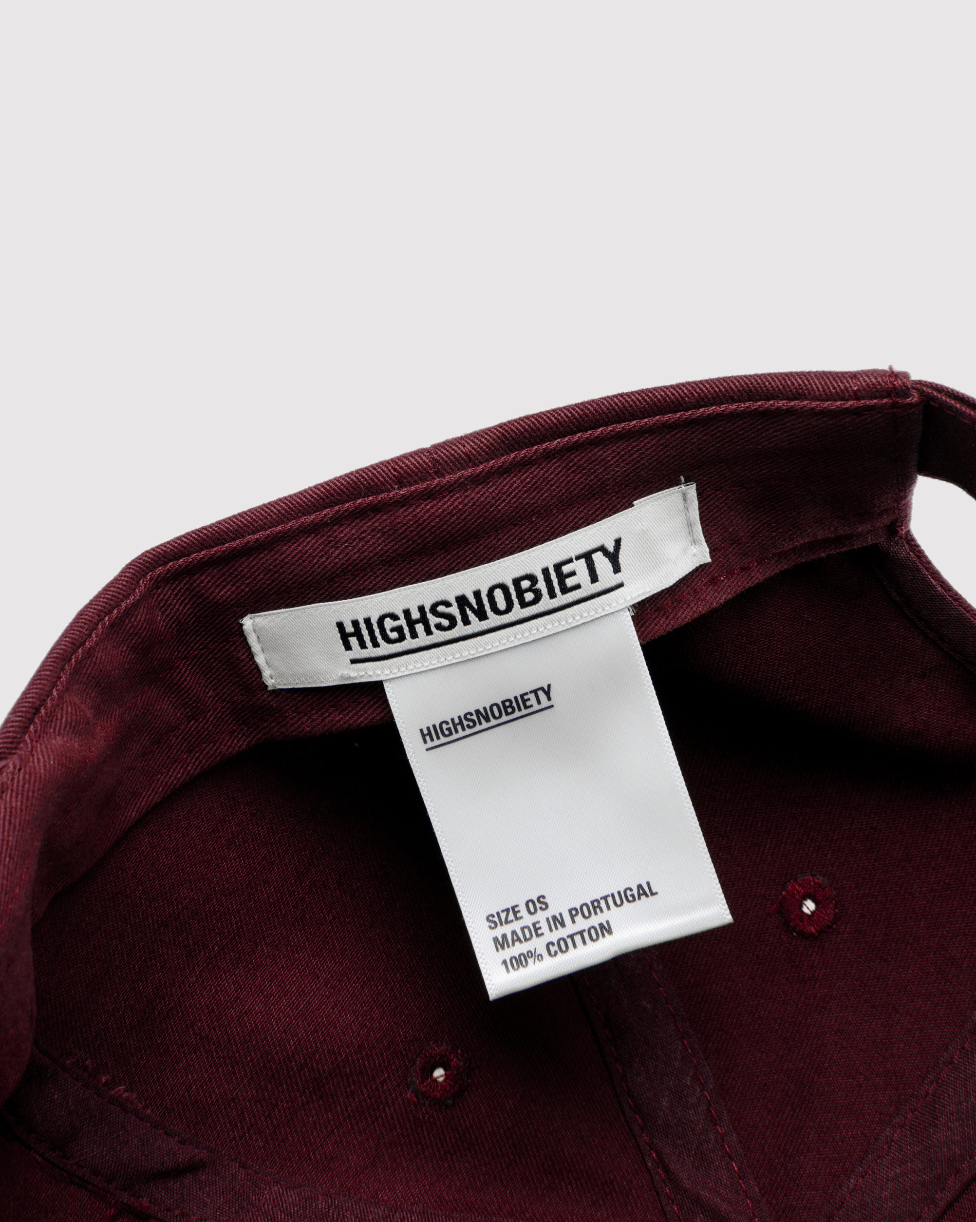 Highsnobiety - Staples Cap Burgundy - Accessories - Red - Image 3