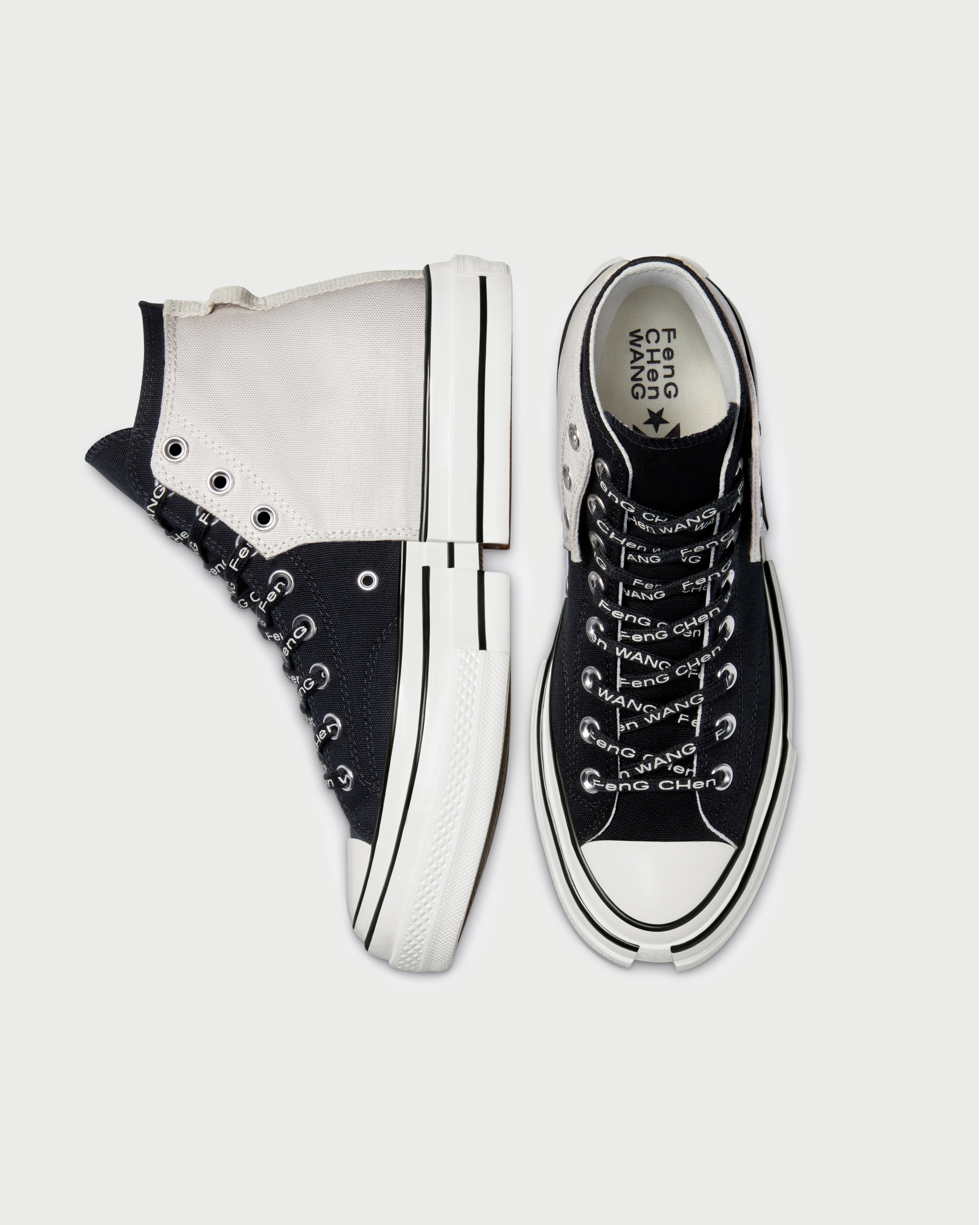 Converse x Feng Chen Wang - 2-in-1 Chuck 70 High Natural Ivory/Black - Footwear - White - Image 4