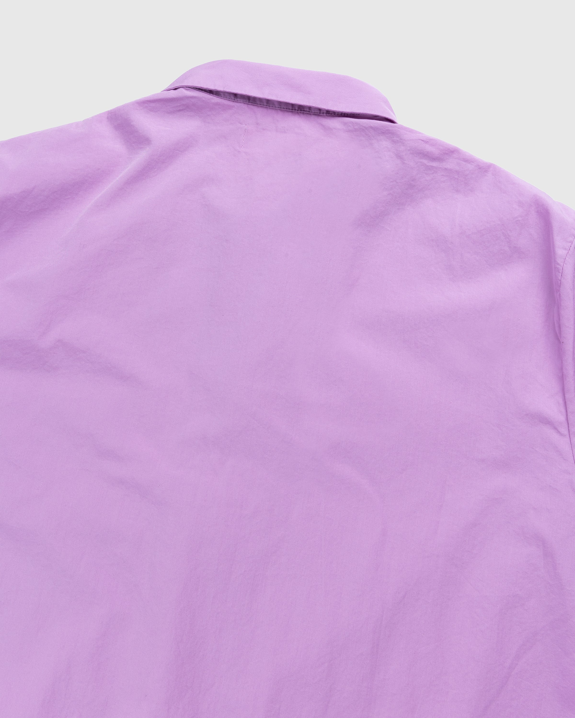 Tekla - Cotton Poplin Pyjamas Shirt Purple Pink - Clothing - Pink - Image 4