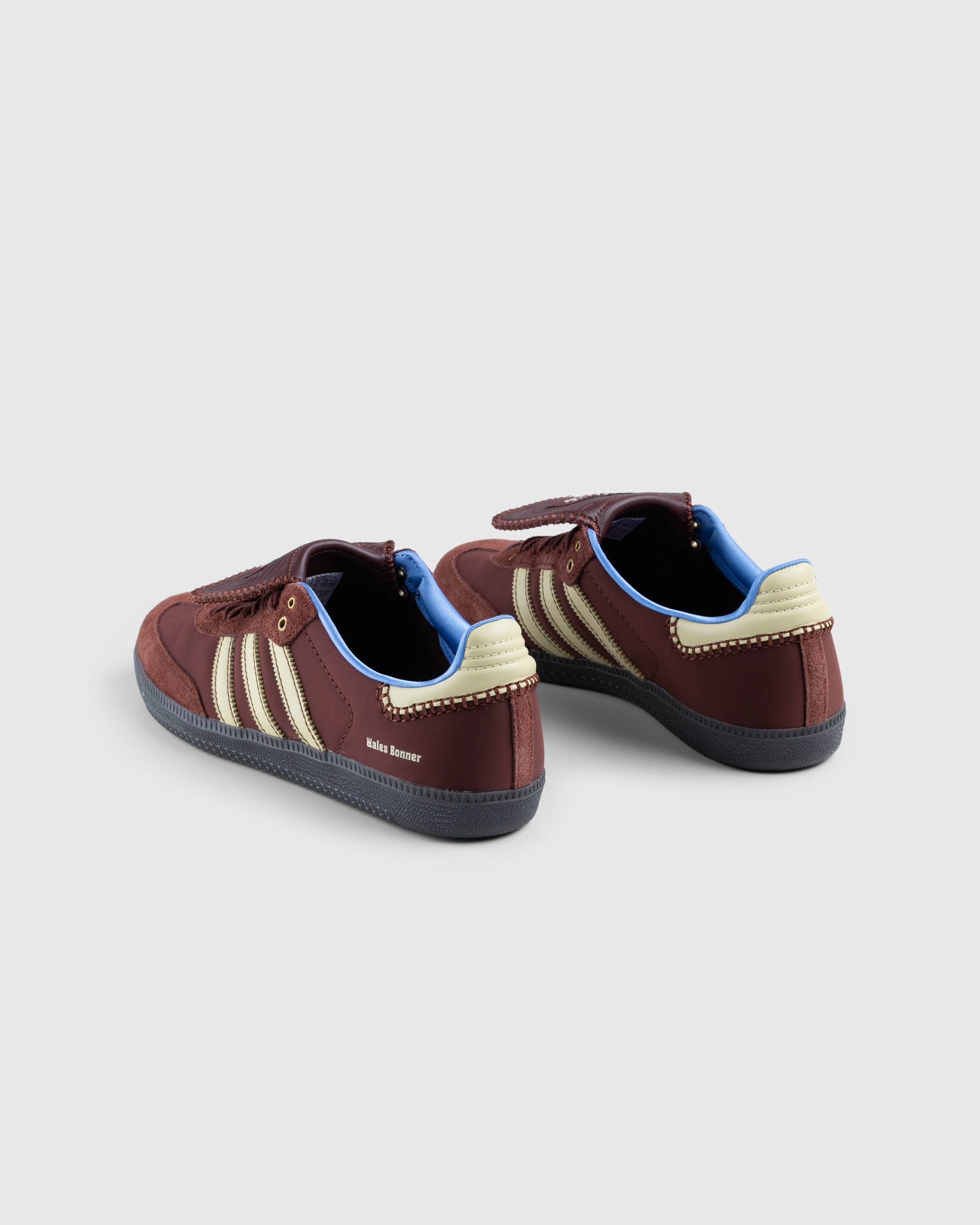 Adidas x Wales Bonner - WB NYLON SAMBA FOXBRN/SANBEI/LUCBLU - Footwear - Brown - Image 4