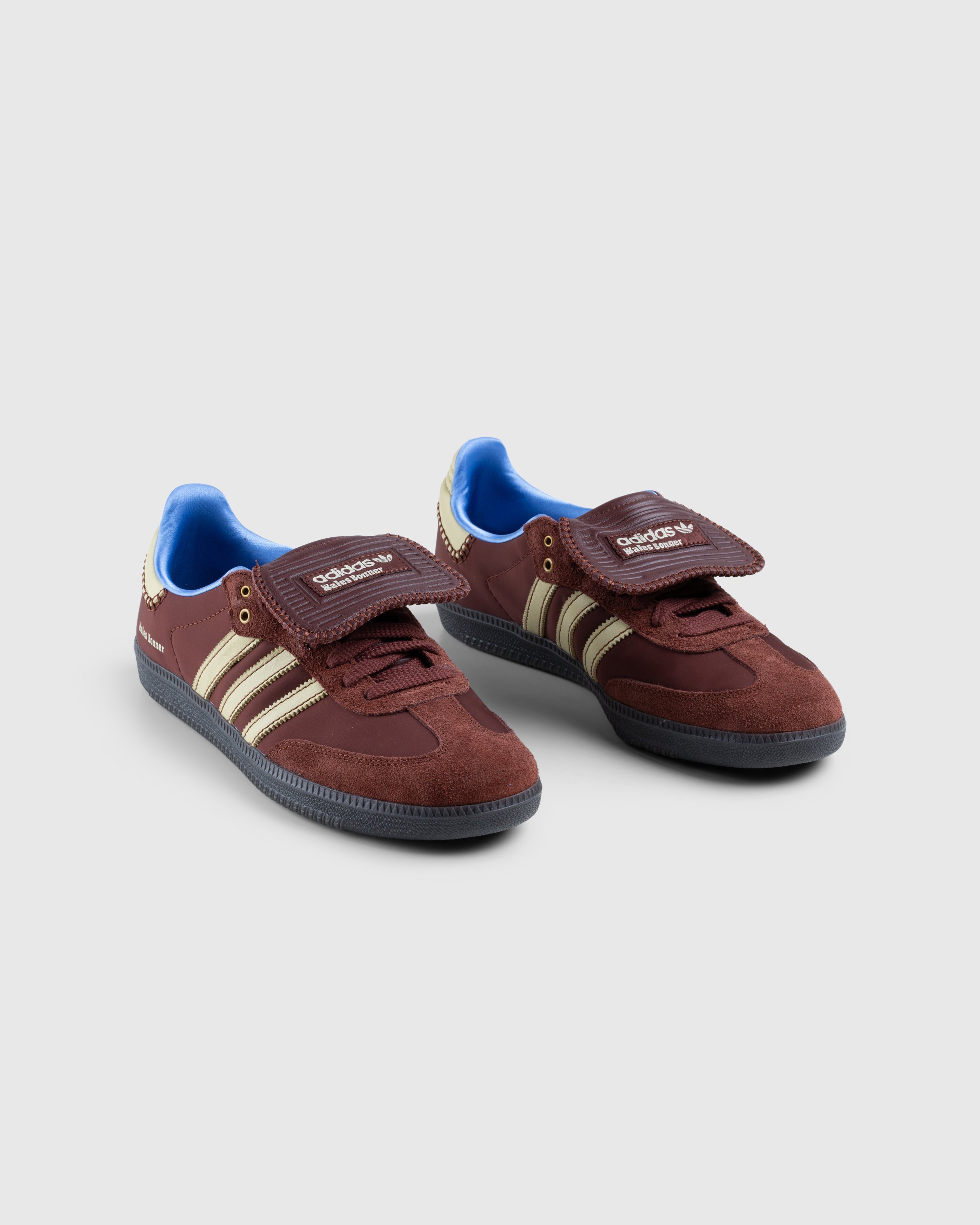 Adidas x Wales Bonner - WB NYLON SAMBA FOXBRN/SANBEI/LUCBLU - Footwear - Brown - Image 3